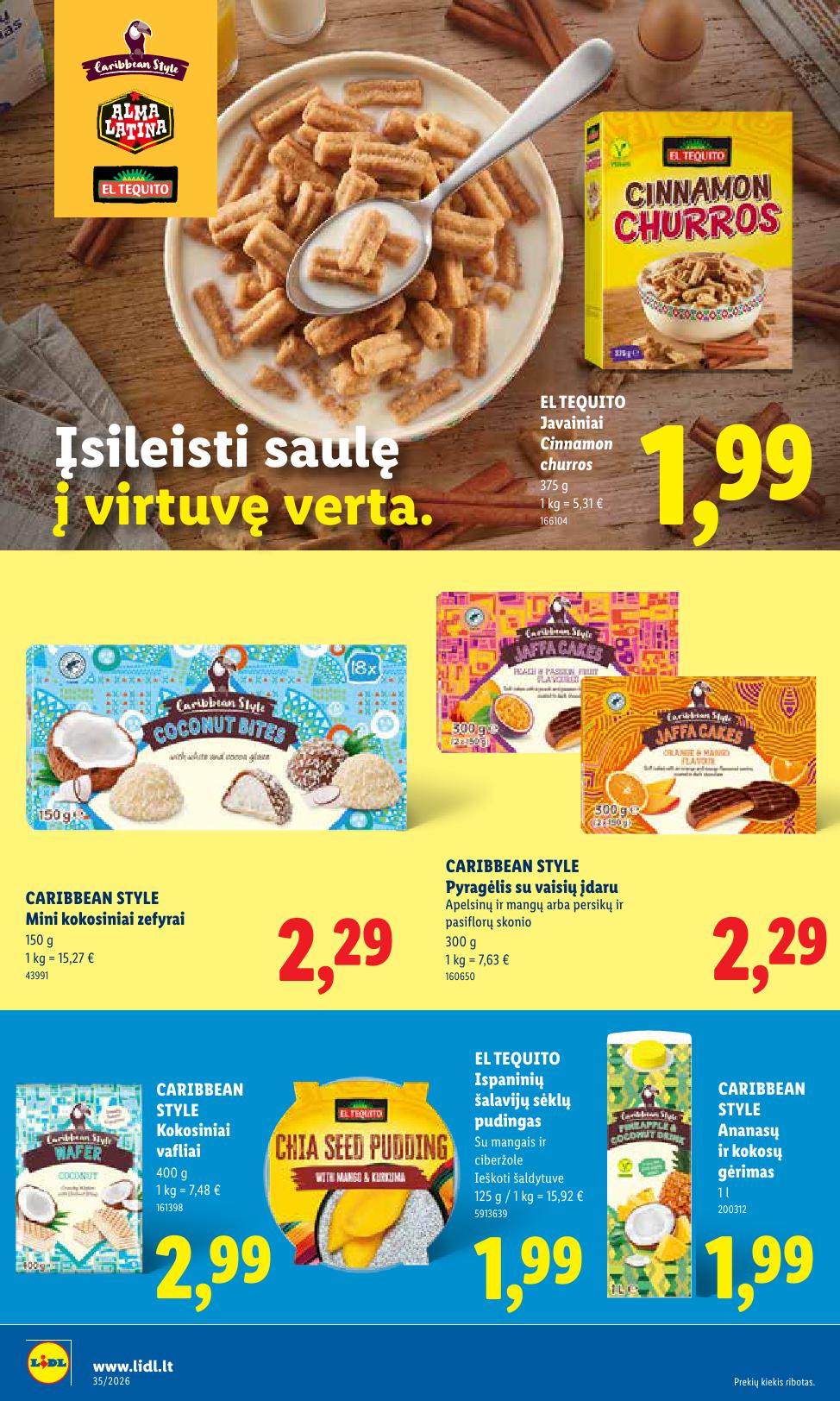 LIDL akcijų ir nuolaidų leidinys 2026.08.24 - 2026.08.30