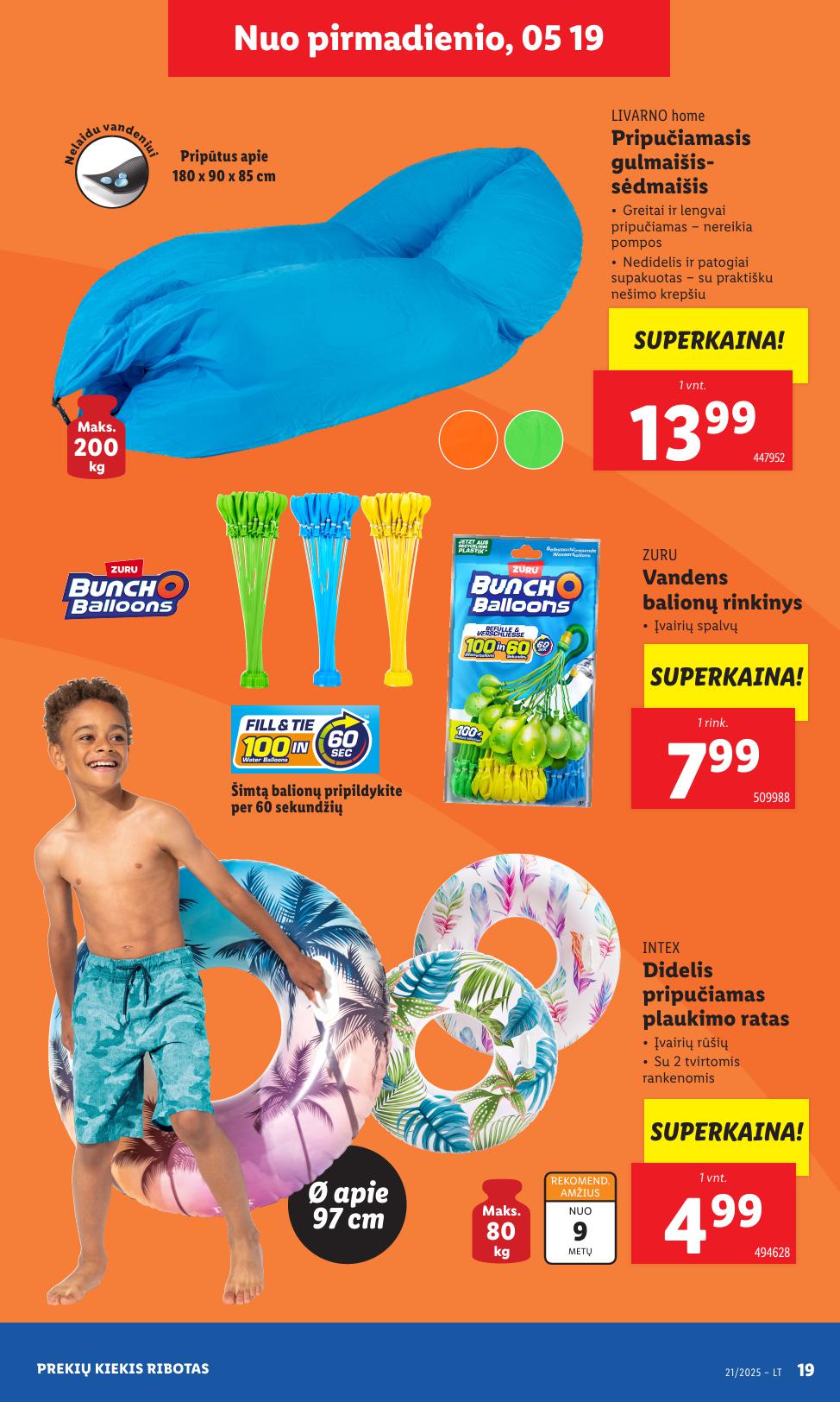 LIDL ne maisto prekių leidinys 2025.05.19 - 2025.05.25