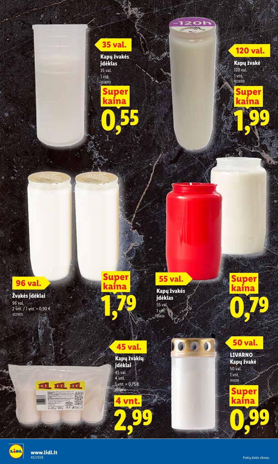 Naujausias LIDL kaininis katalogas 2026.09.28 - 2026.10.04