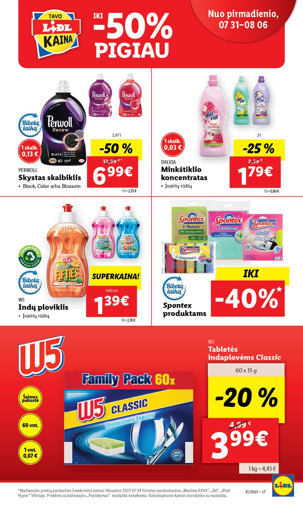 Naujausias LIDL kaininis katalogas 2023.07.31 - 2023.08.06