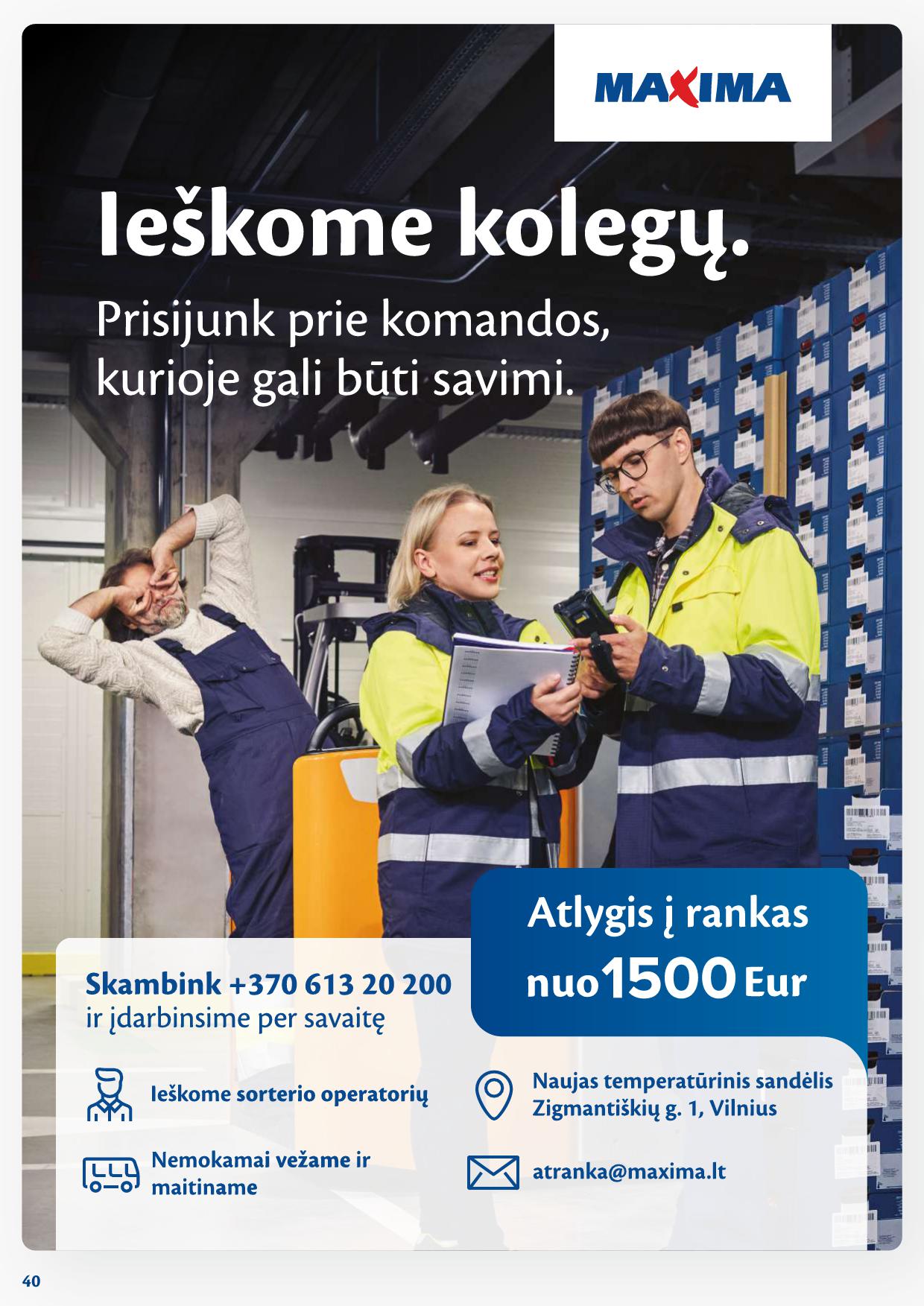 Naujausias MAXIMA kaininis katalogas 2025.02.11 - 2025.02.17