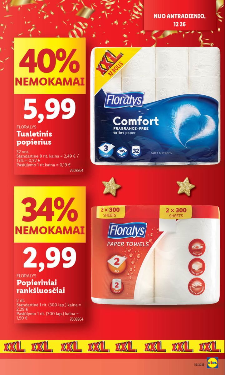 Naujausias LIDL kaininis katalogas 2023.12.26 - 2023.12.31