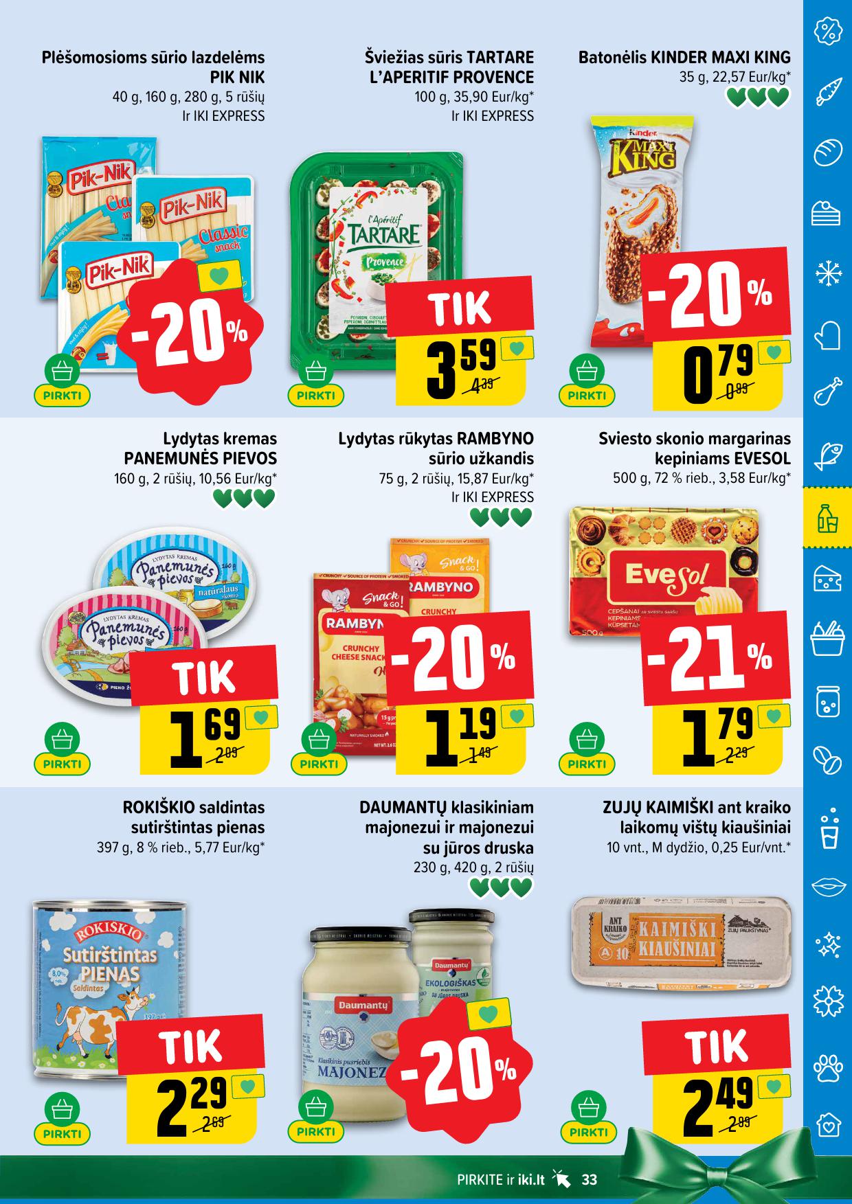 Naujausias IKI kaininis katalogas 2025.11.10 - 2025.11.16