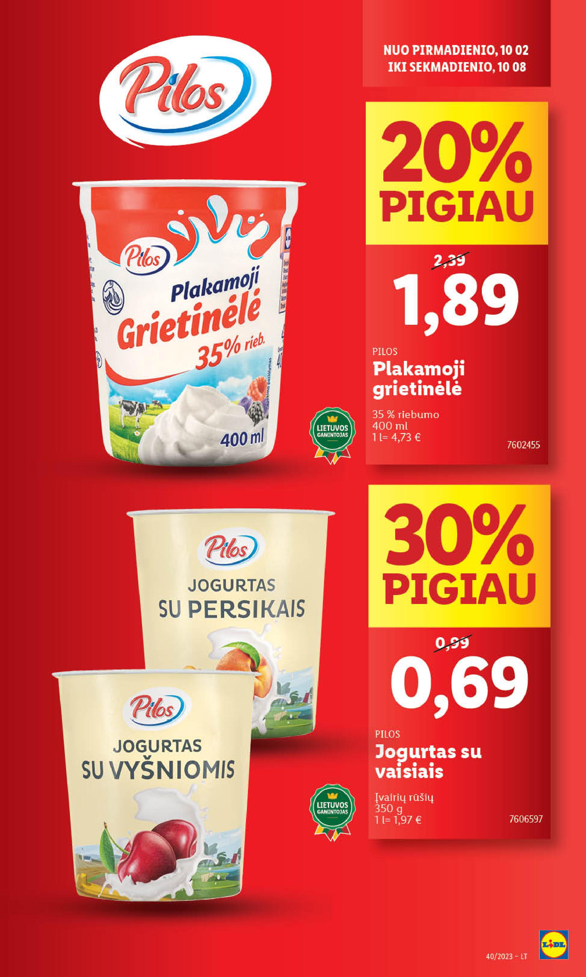 Naujausias LIDL kaininis katalogas 2023.10.02 - 2023.10.08