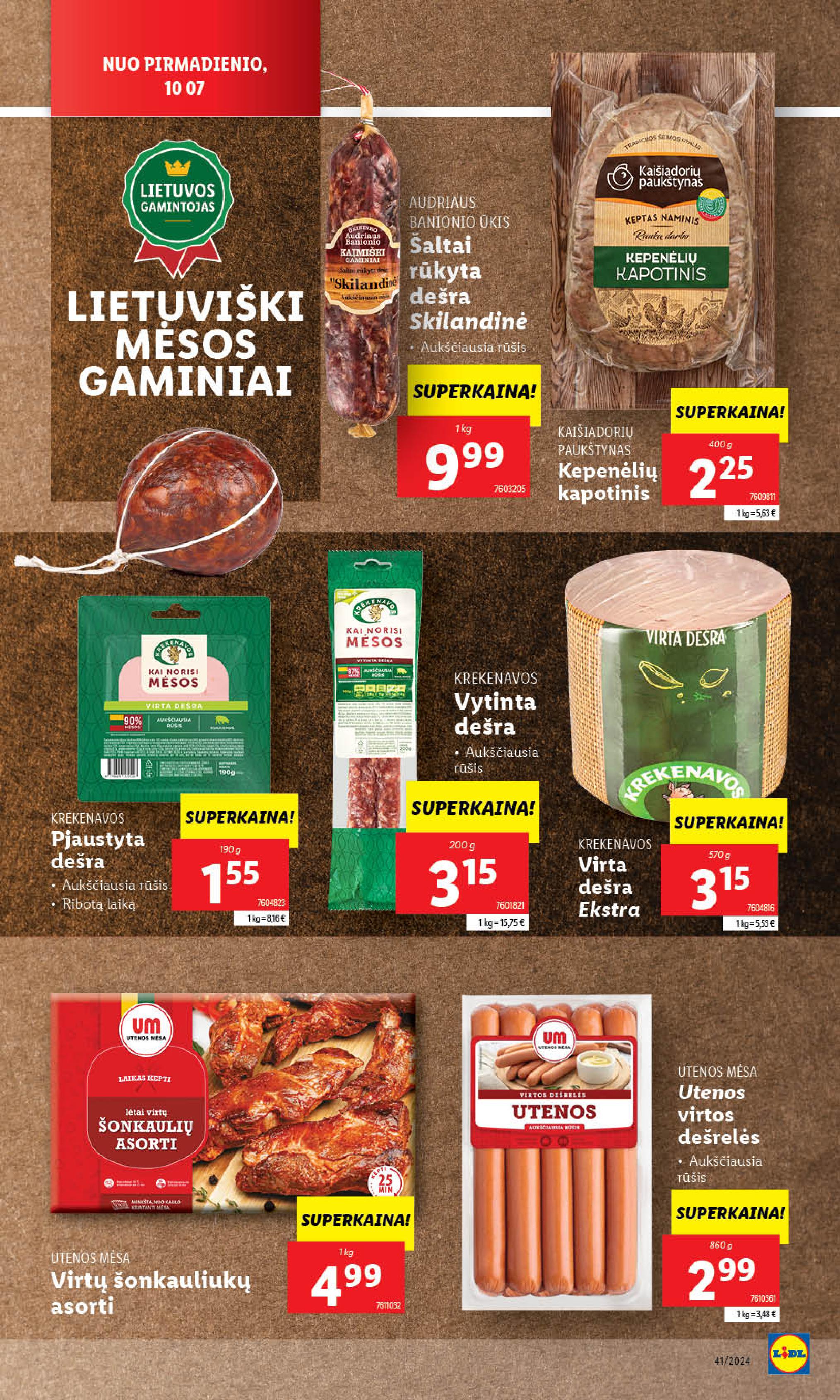 Naujausias LIDL kaininis katalogas 2024.10.07 - 2024.10.13