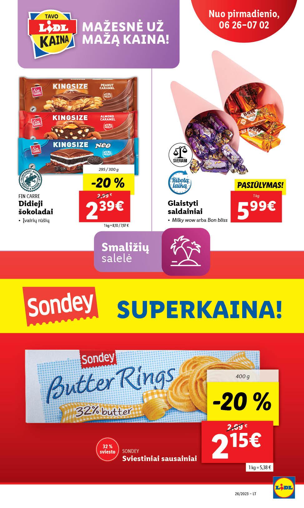 Naujausias LIDL kaininis katalogas 2023.06.26 - 2023.07.02
