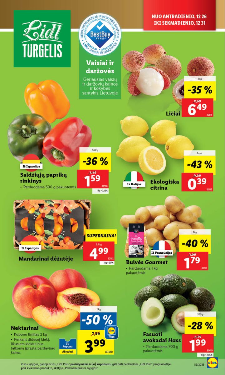 Naujausias LIDL kaininis katalogas 2023.12.26 - 2023.12.31