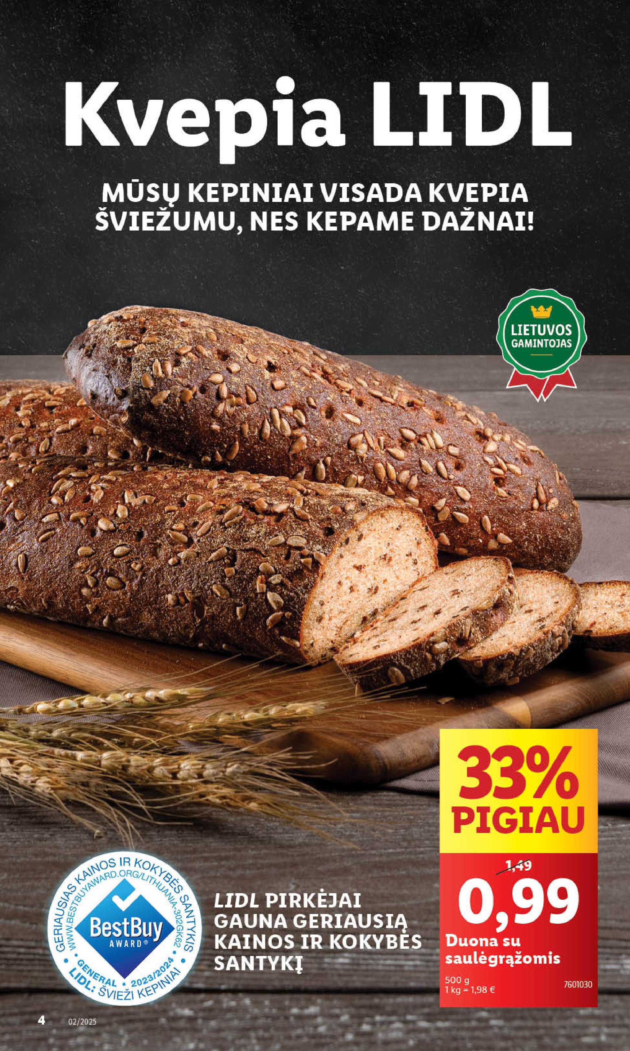 Naujausias LIDL kaininis katalogas 2025.01.06 - 2025.01.12