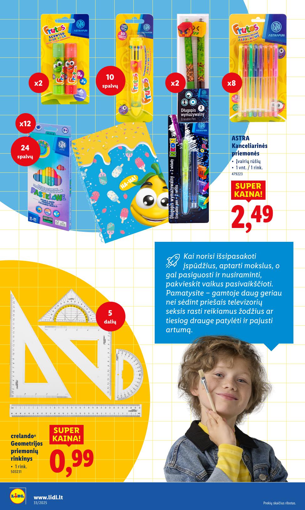 LIDL ne maisto prekių leidinys 2025.08.11 - 2025.08.17