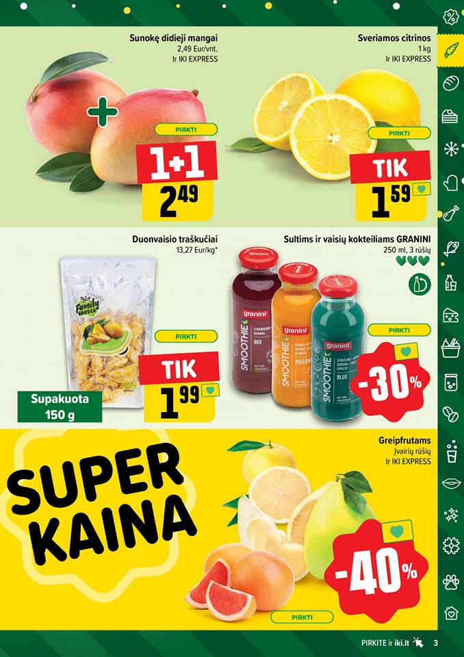 Naujausias IKI kaininis katalogas 2024.12.30 - 2025.01.05