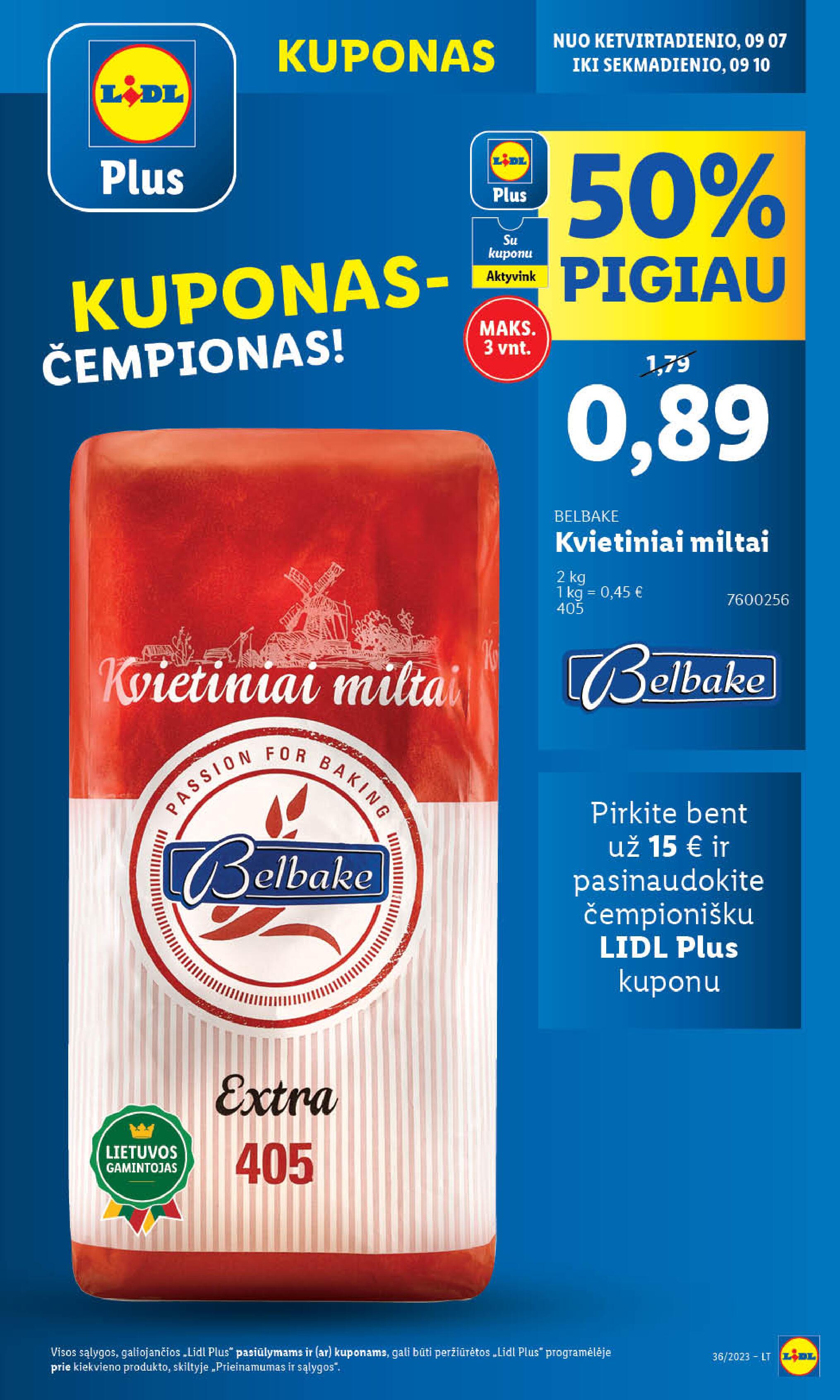 Naujausias LIDL kaininis katalogas 2023.09.04 - 2023.09.10
