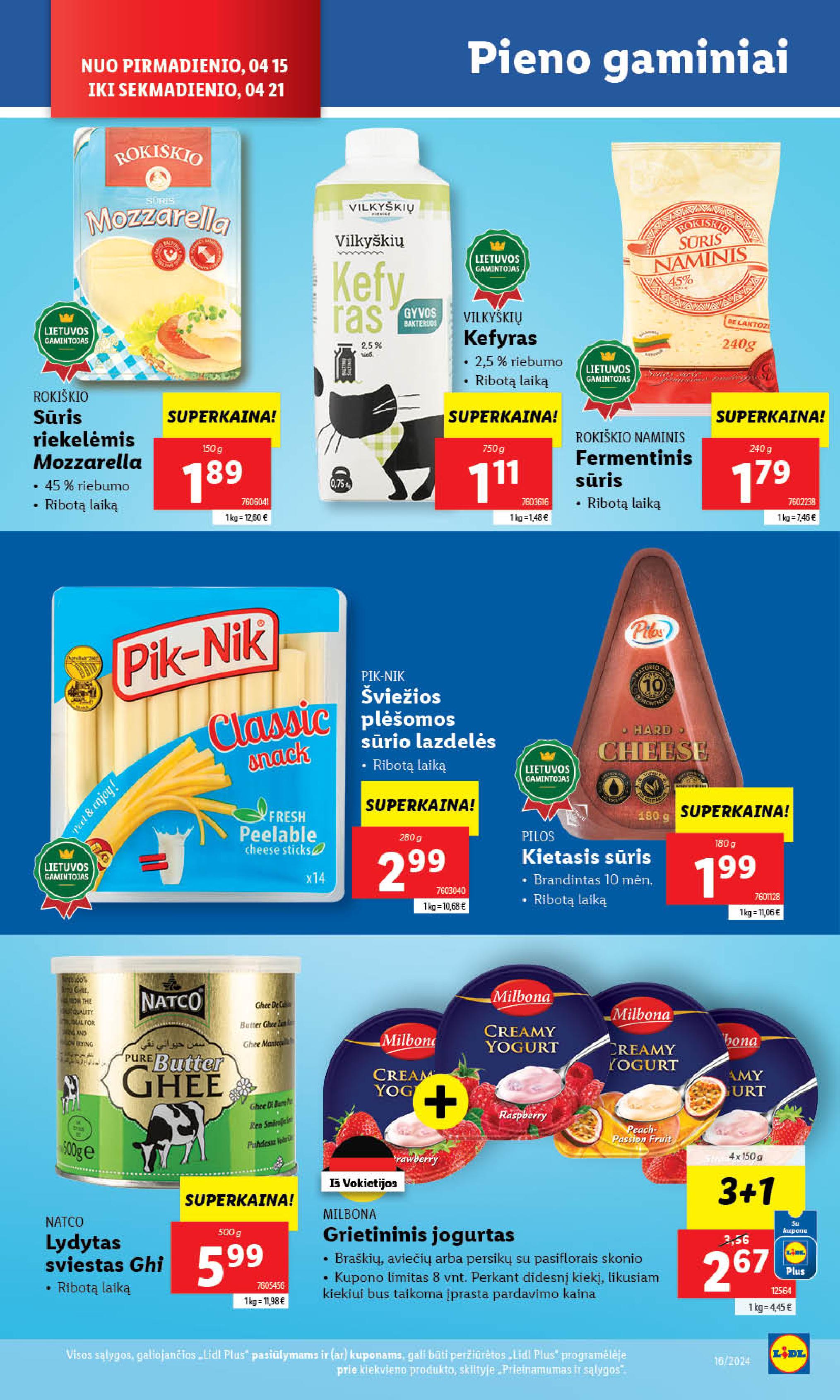 Naujausias LIDL kaininis katalogas 2024.04.15 - 2024.04.21