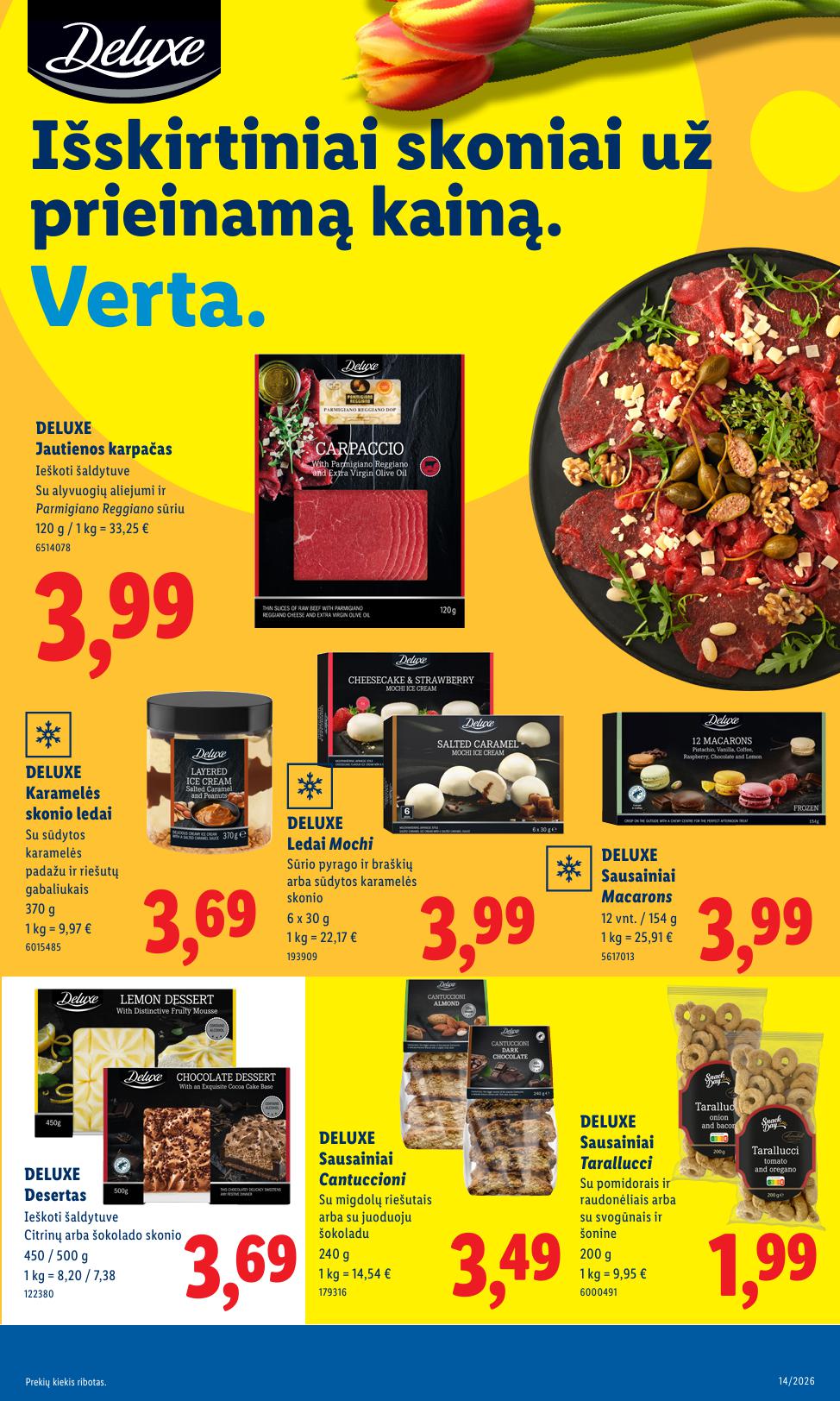 Naujausias LIDL kaininis katalogas 2026.03.30 - 2026.04.04