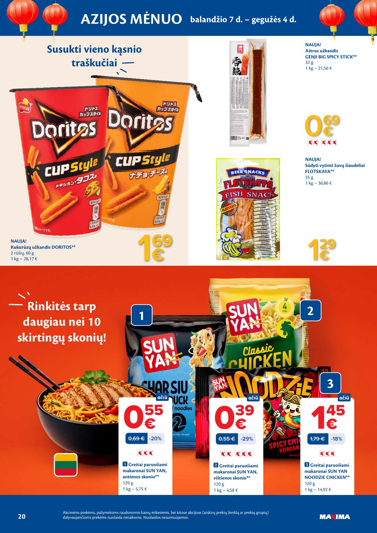 Naujausias MAXIMA kaininis katalogas 2026.04.14 - 2026.04.20