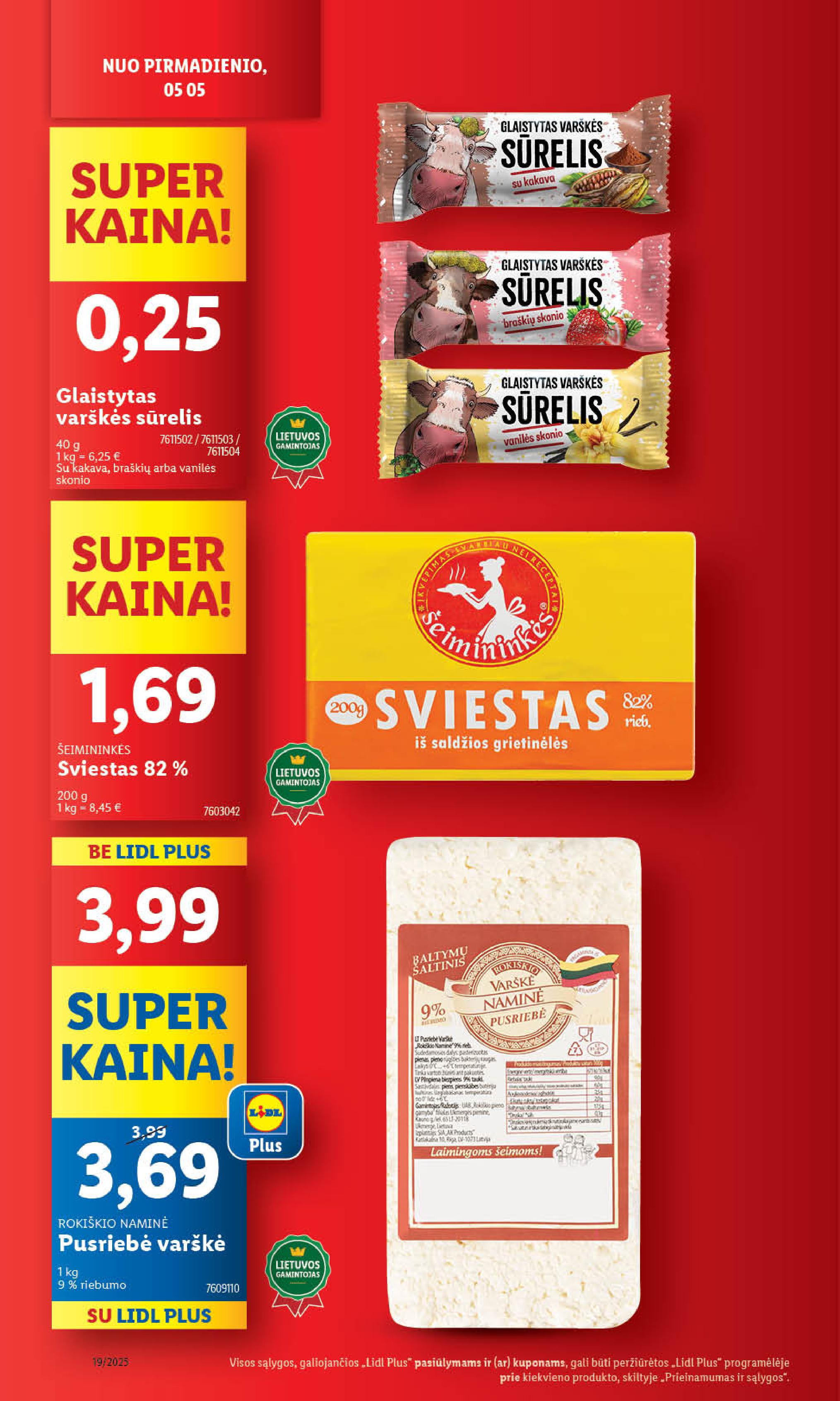 Naujausias LIDL kaininis katalogas 2025.05.05 - 2025.05.11