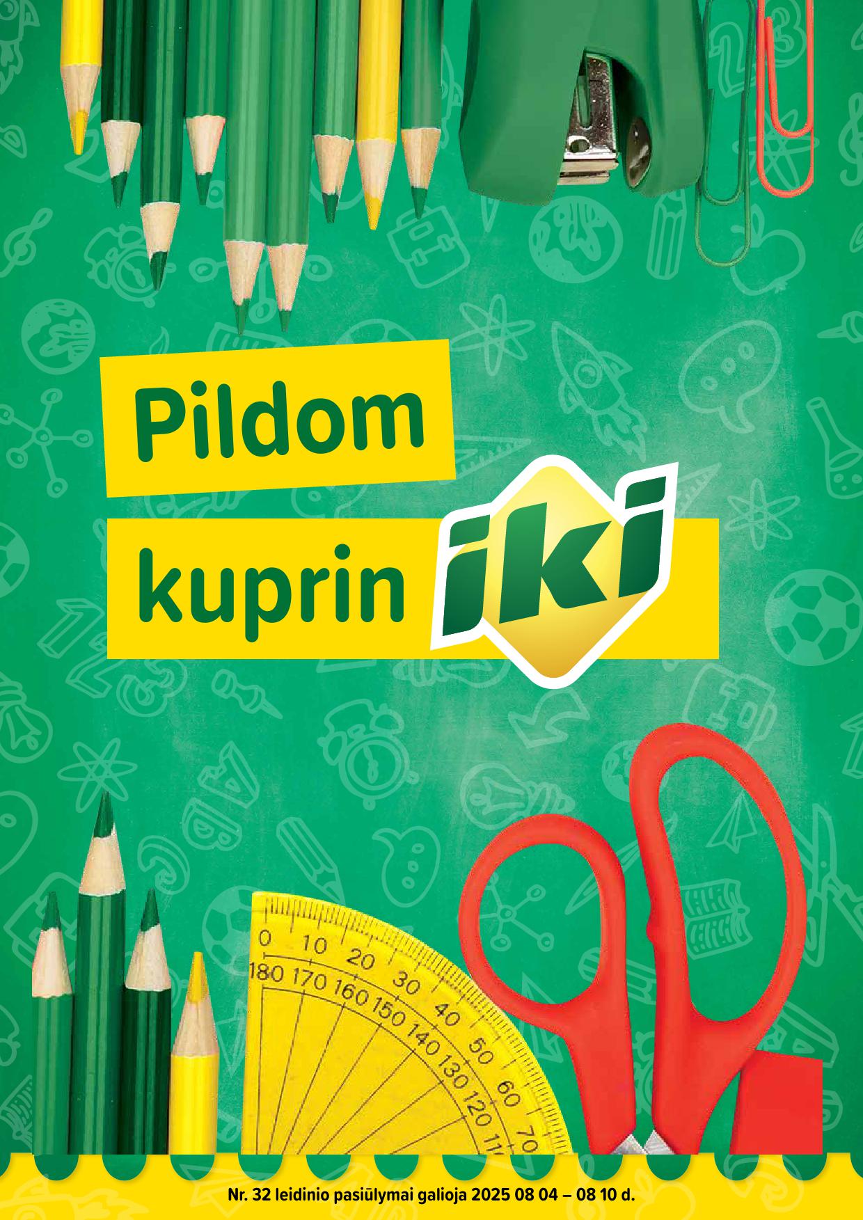 IKI nuolaidu katalogas "Pildom kuprinIKI!" 2025.08.04 - 2025.08.10