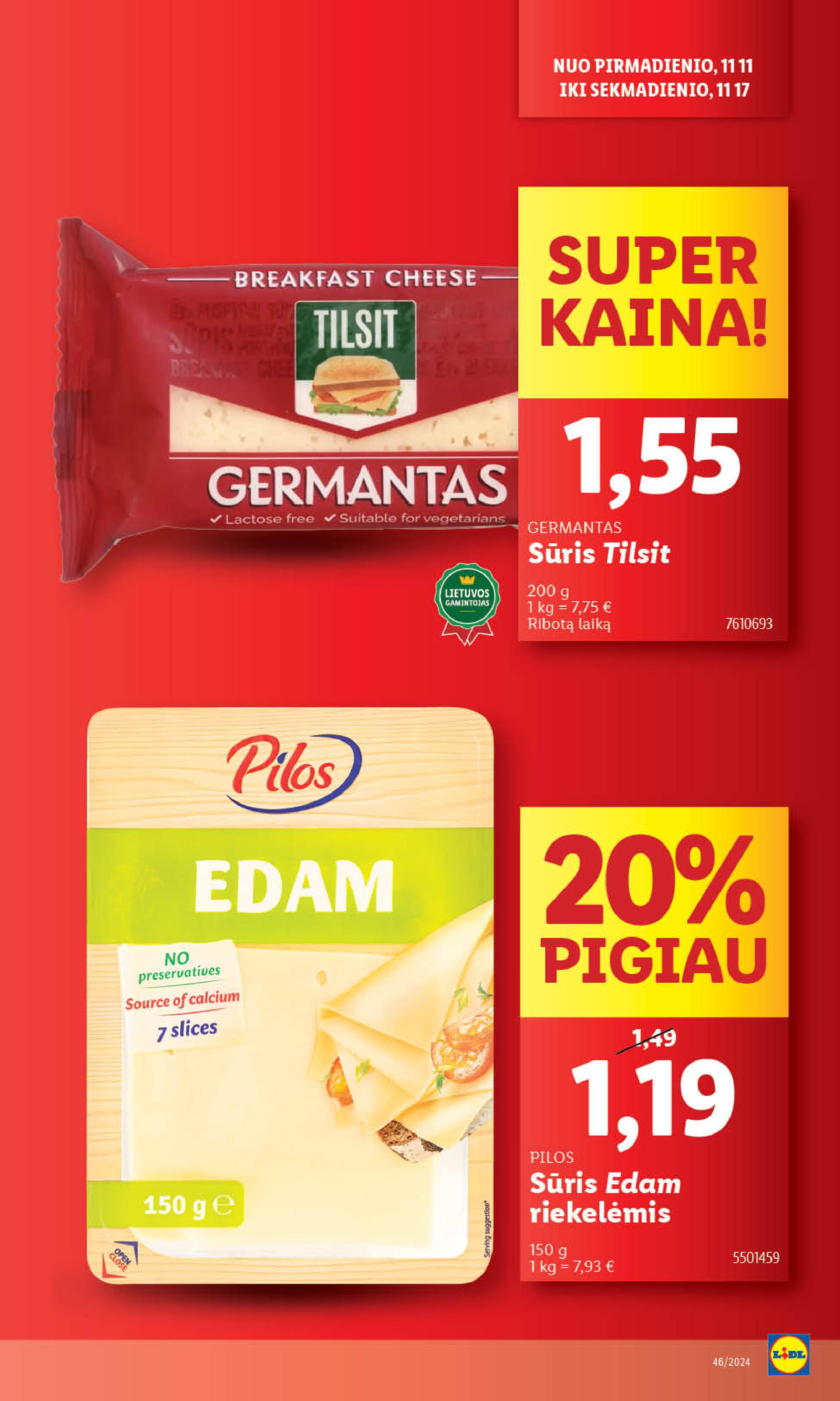 Naujausias LIDL kaininis katalogas 2024.11.11 - 2024.11.17