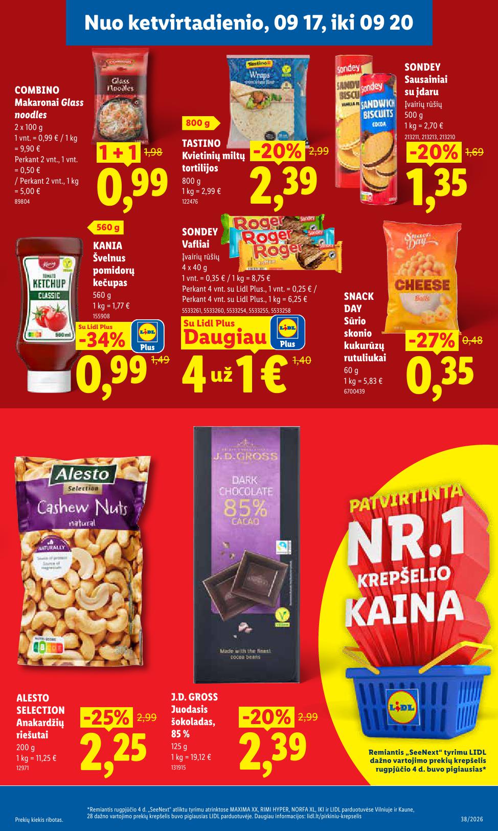 Naujausias LIDL kaininis katalogas 2026.09.14 - 2026.09.20