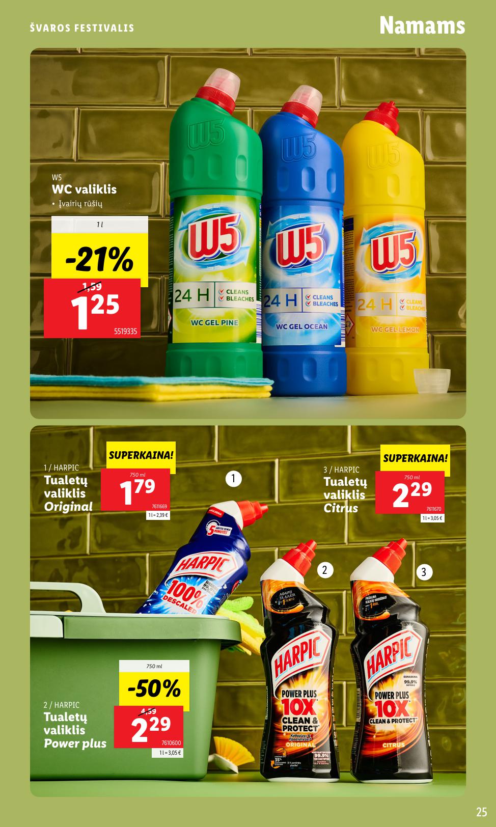LIDL katalogas "Švaros festivalis" galioja nuo kovo 3