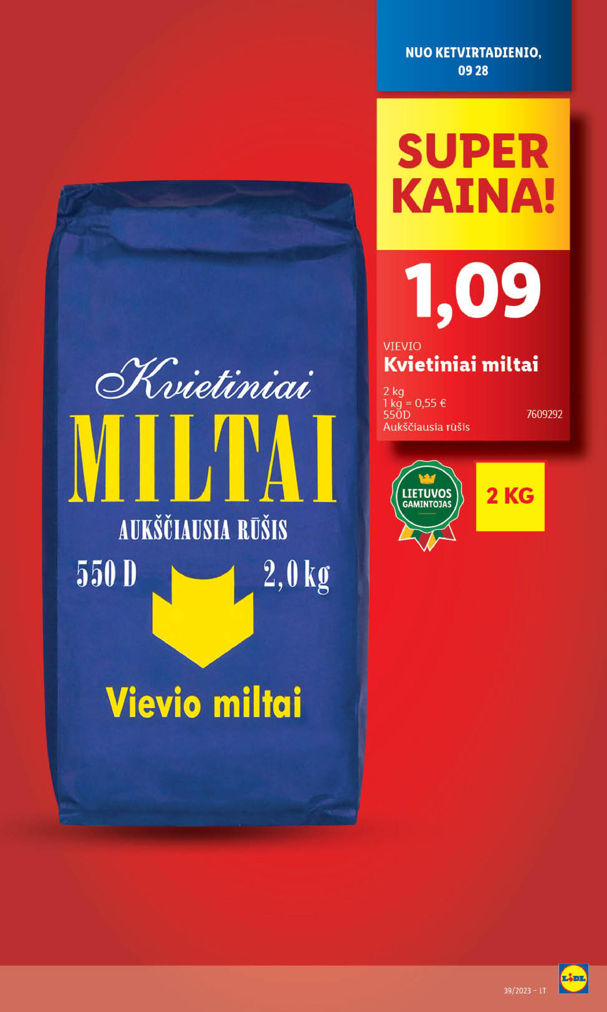Naujausias LIDL kaininis katalogas 2023.09.25 - 2023.10.01