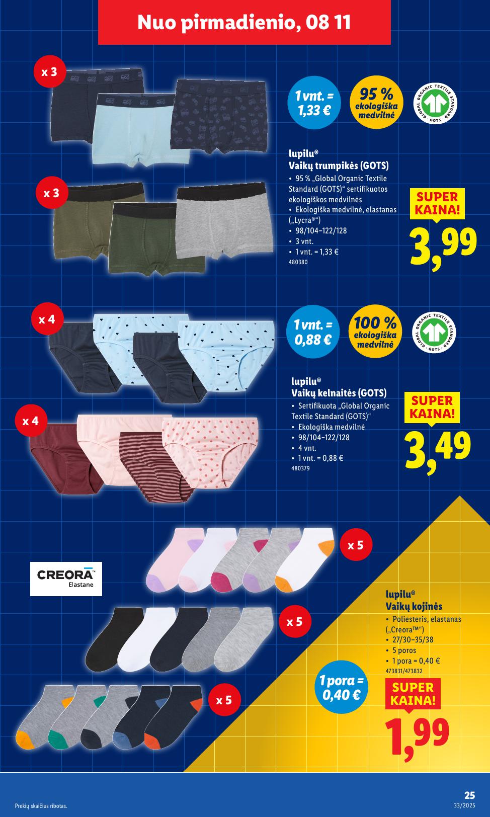LIDL ne maisto prekių leidinys 2025.08.11 - 2025.08.17