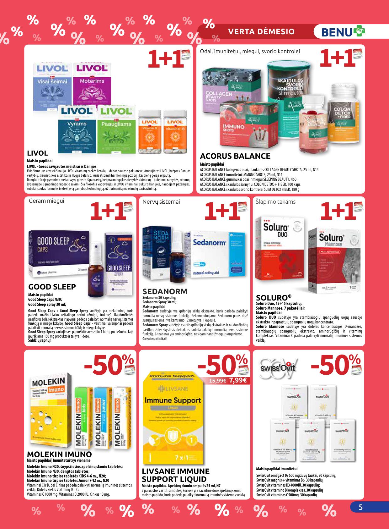 BENU vaistinės akcijų ir nuolaidų leidinys 2026.04.01 - 2026.04.30
