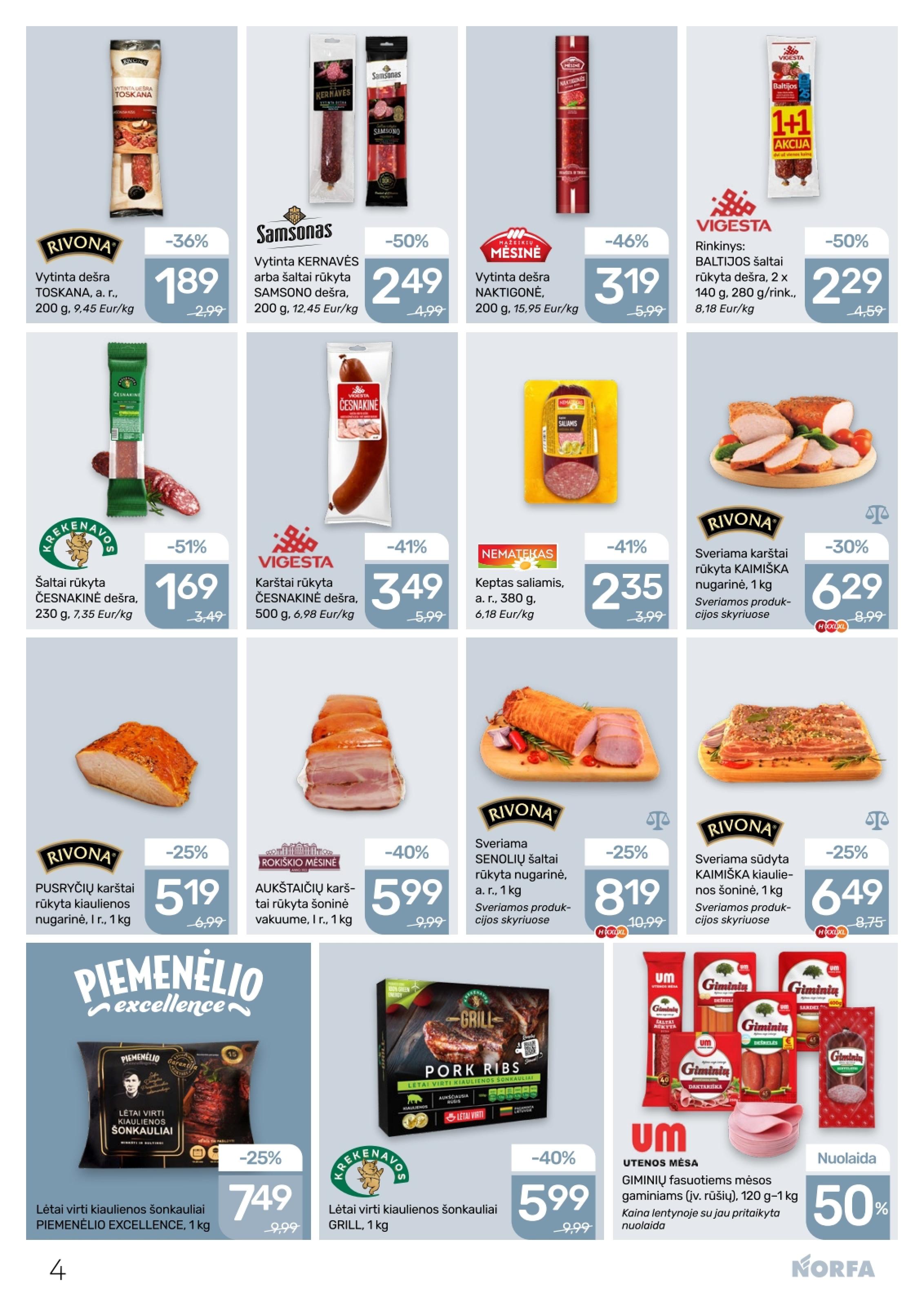 Naujausias NORFA kaininis katalogas 2026.01.08 - 2026.01.21