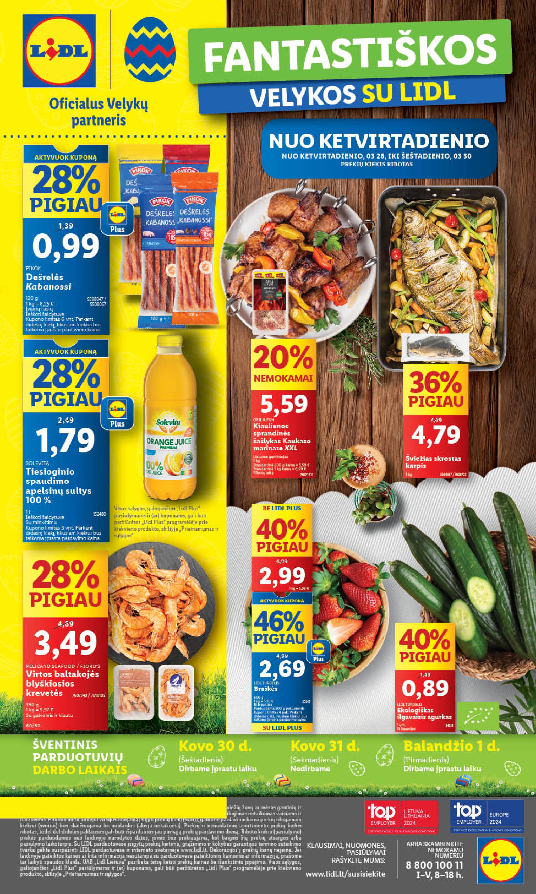 Naujausias LIDL kaininis katalogas 2024.03.25 - 2024.03.30