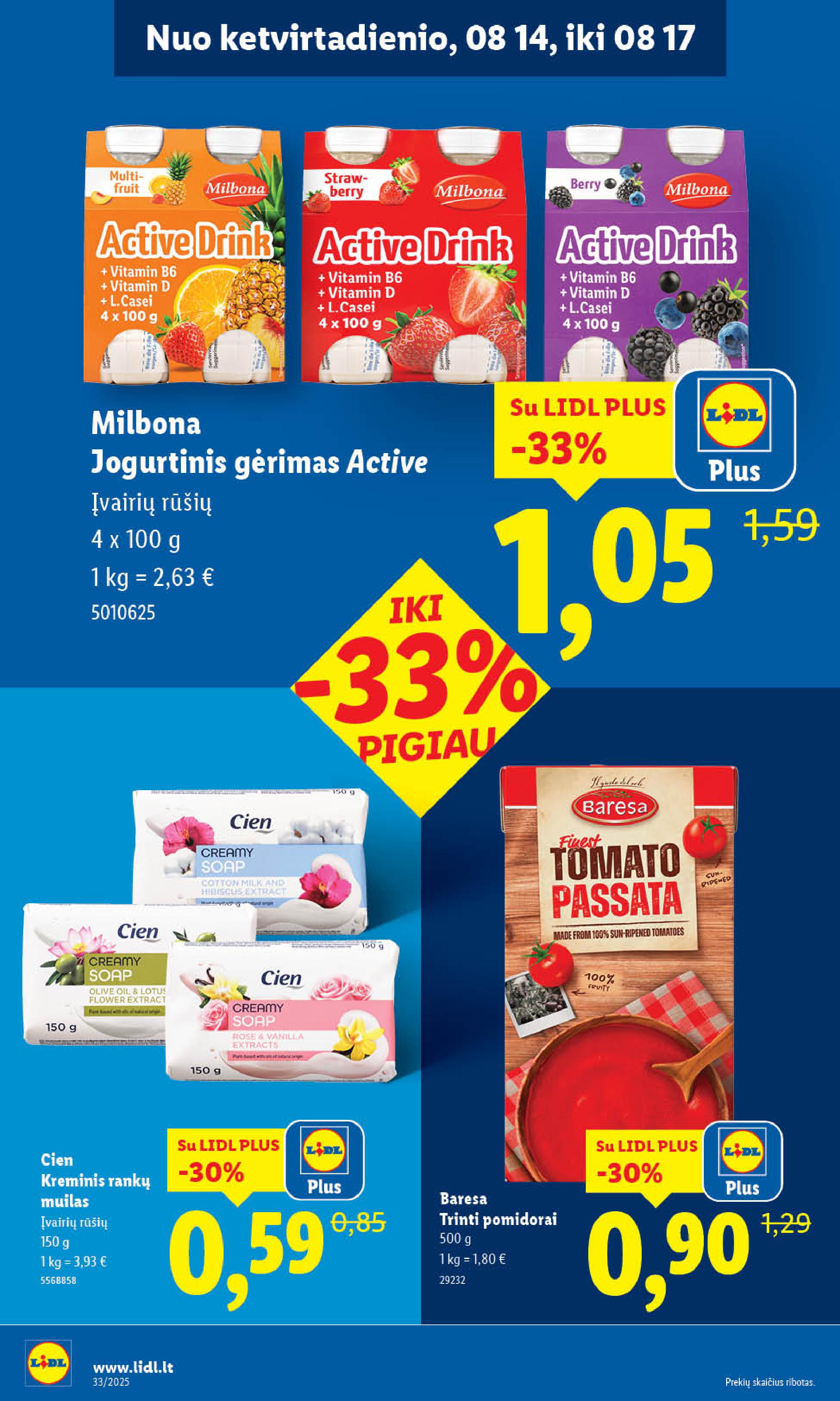 Naujausias LIDL kaininis katalogas 2025.08.11 - 2025.08.17