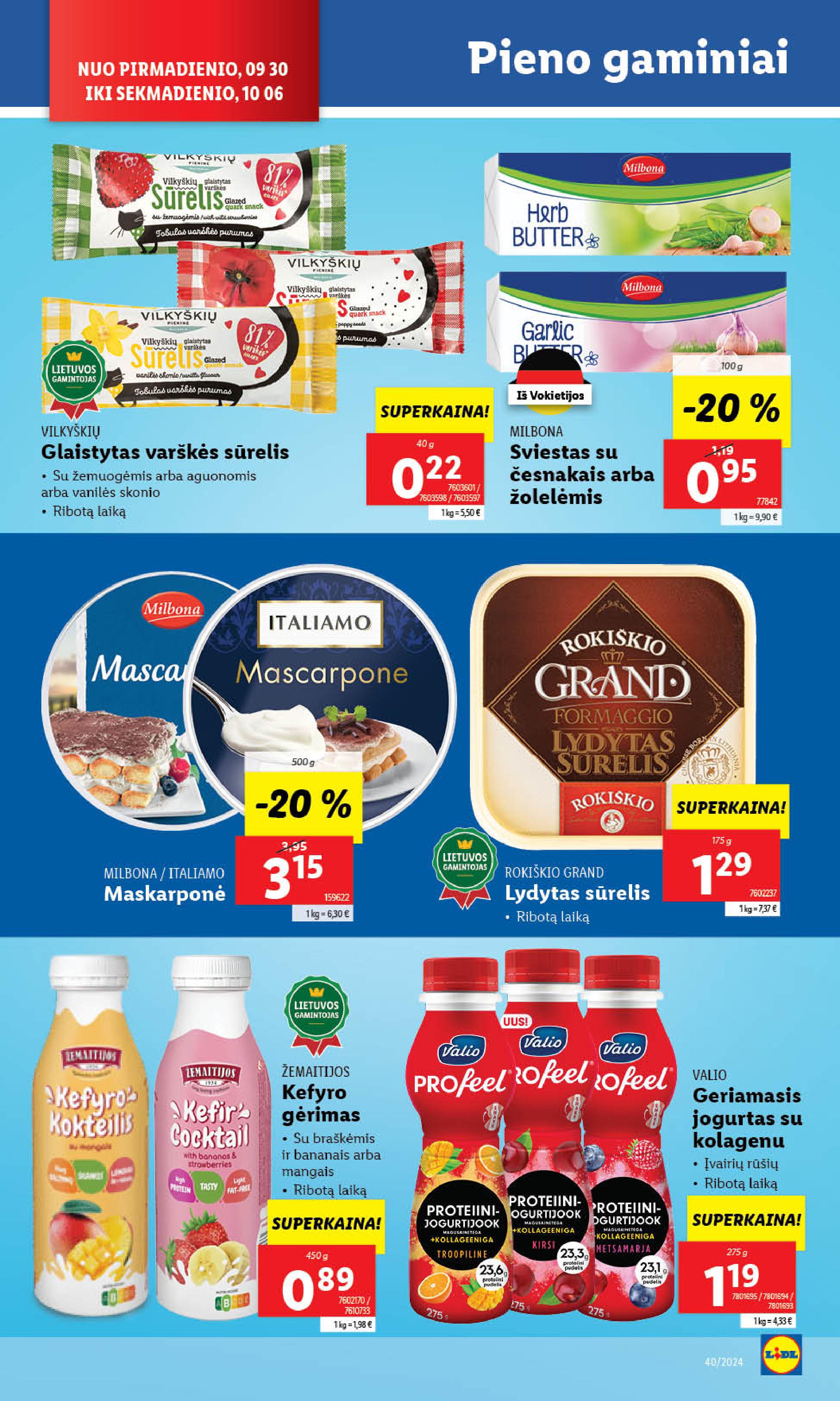 Naujausias LIDL kaininis katalogas 2024.09.30 - 2024.10.06