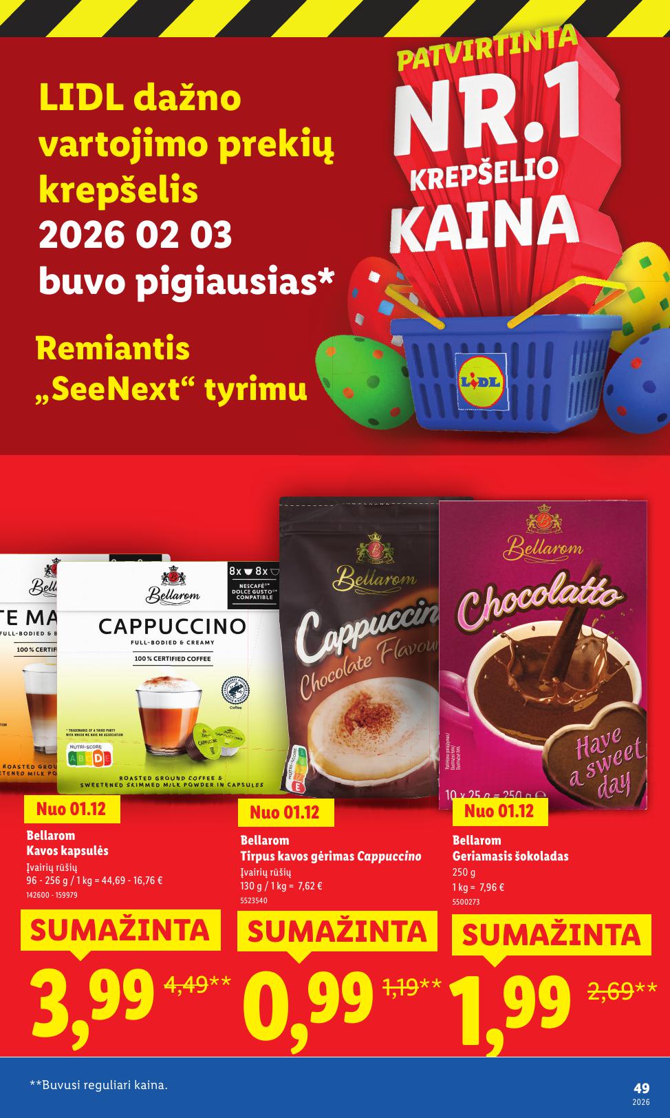 LIDL katalogas "Didysis kainų mažinimas"