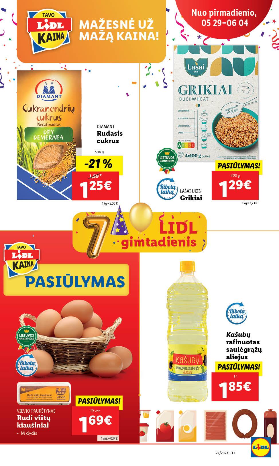 Naujausias LIDL kaininis katalogas 2023.05.29 - 2023.06.04