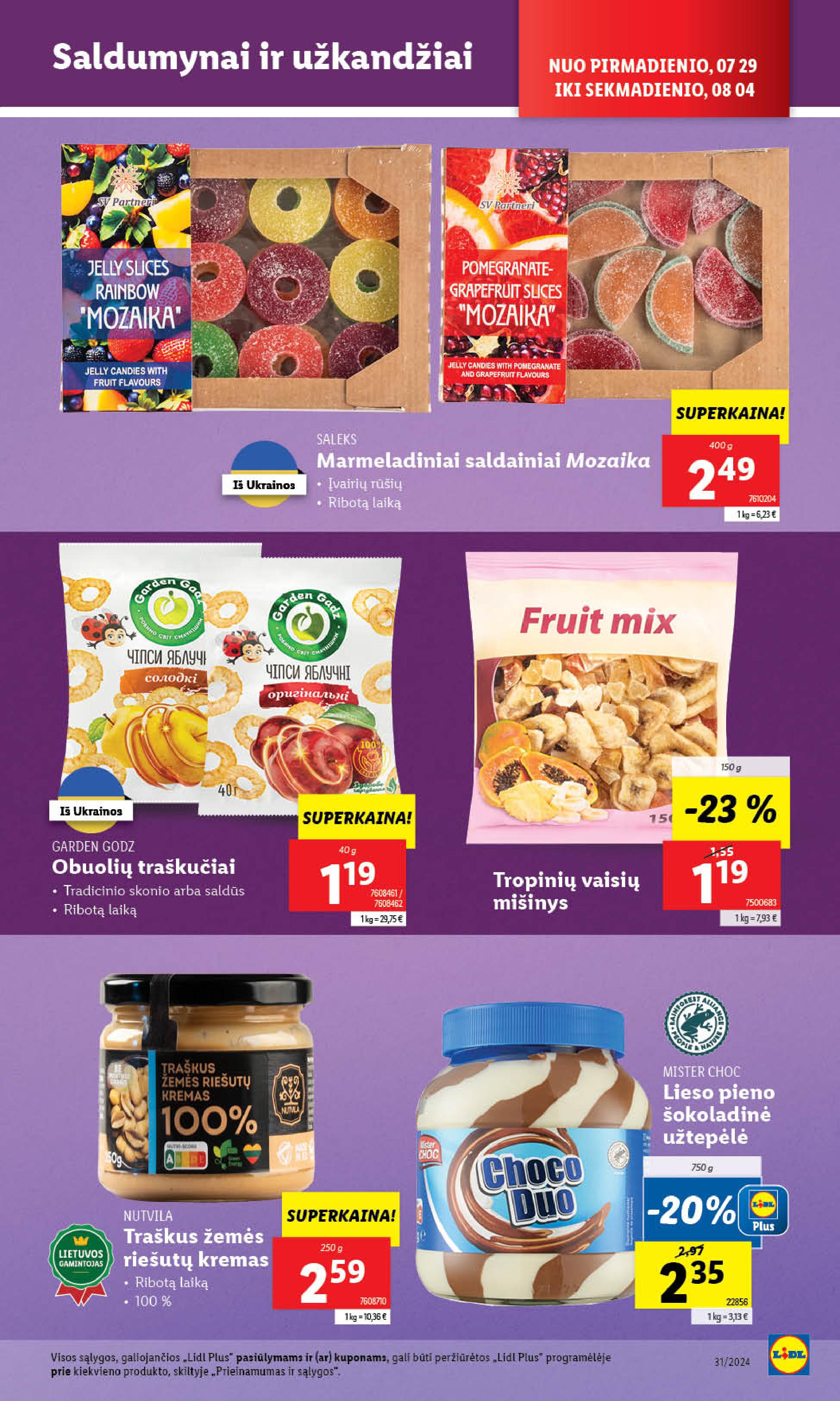 Naujausias LIDL kaininis katalogas 2024.07.29 - 2024.08.04