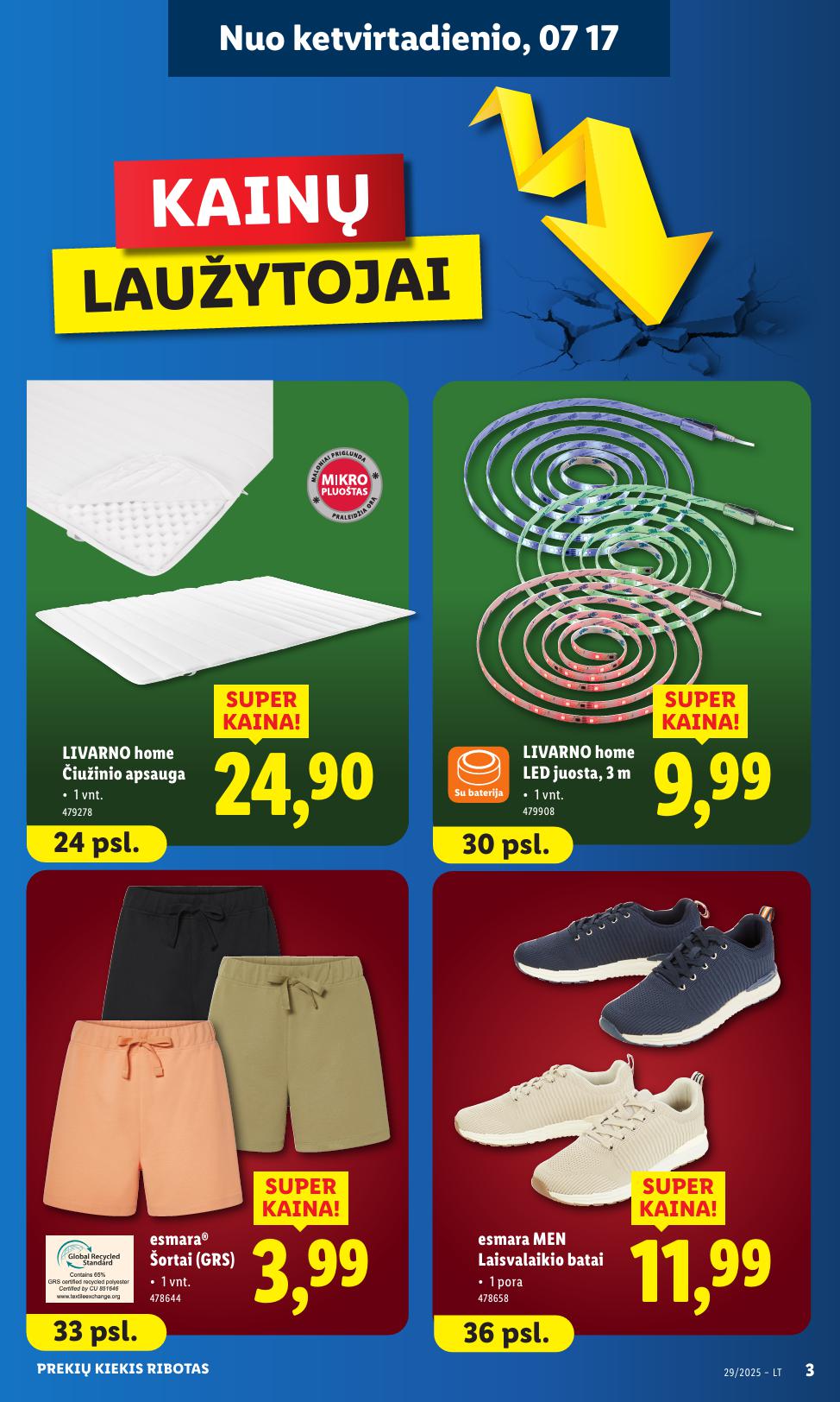 LIDL ne maisto prekių leidinys 2025.07.14 - 2025.07.20