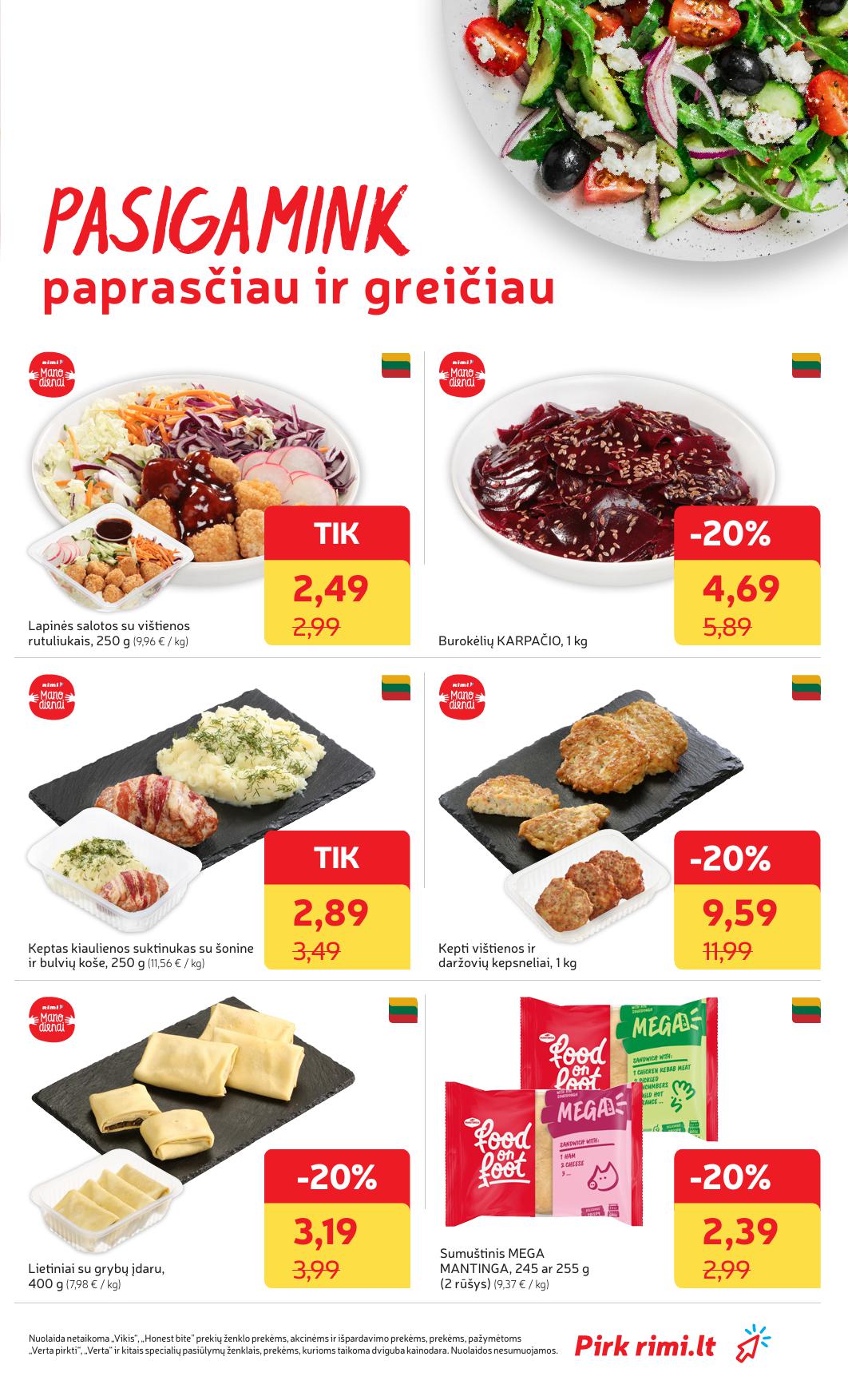 Naujausias RIMI kaininis katalogas 2025.07.15 - 2025.07.21