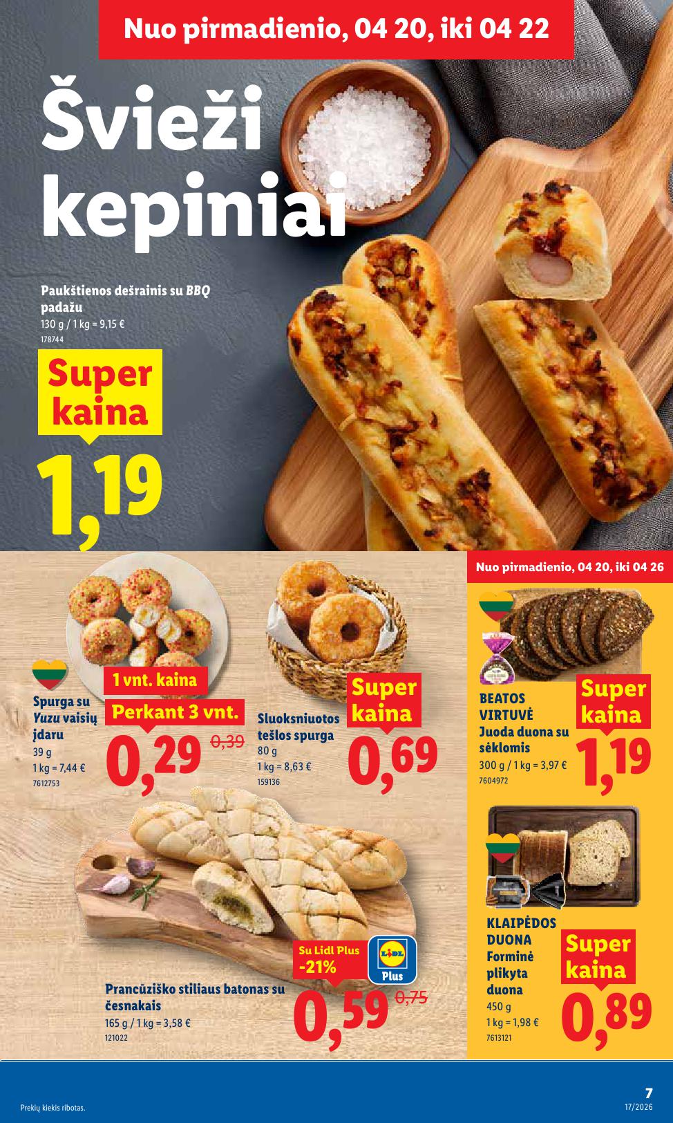 Naujausias LIDL kaininis katalogas 2026.04.20 - 2026.04.26