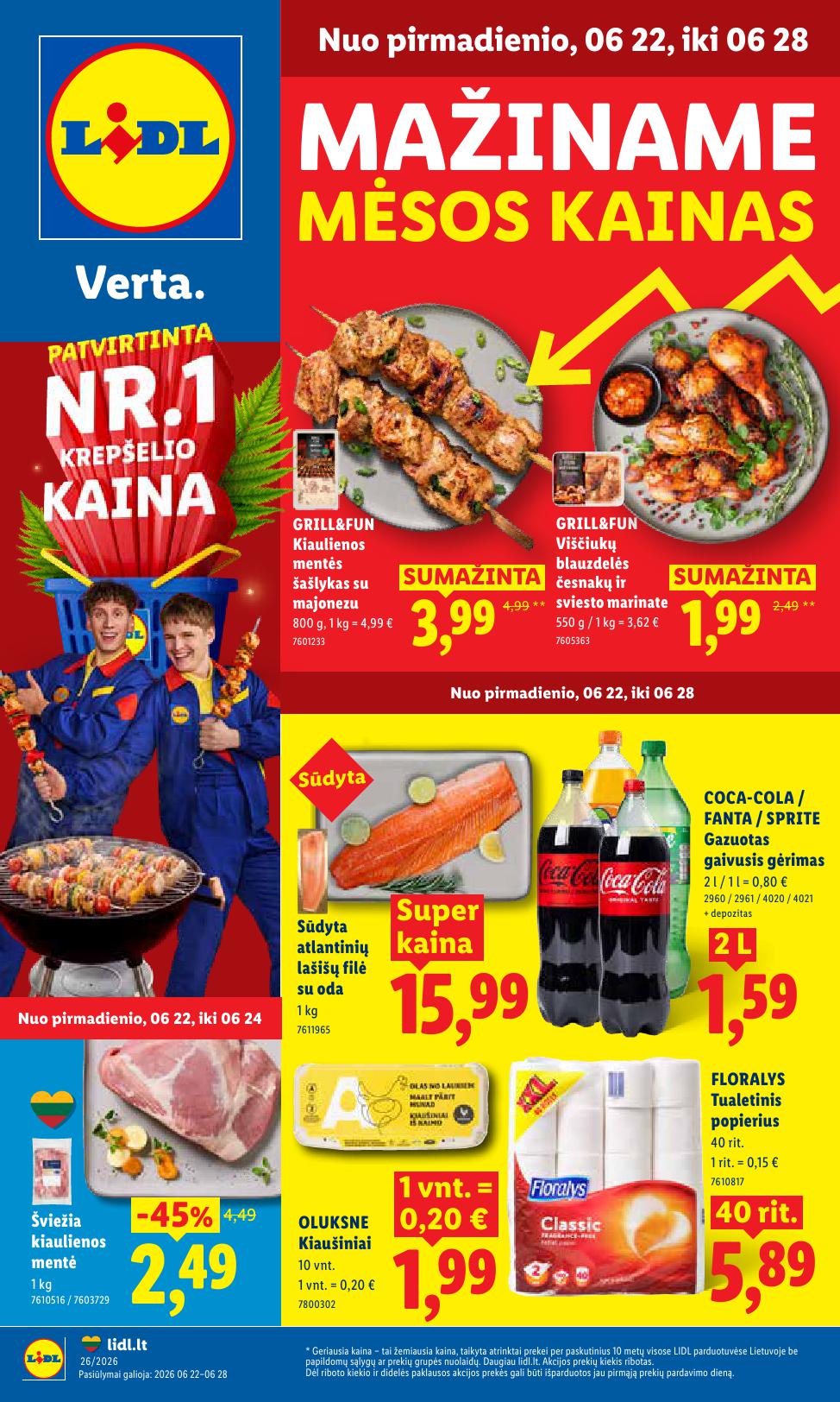 Naujausias LIDL kaininis katalogas 2026.06.22 - 2026.06.28