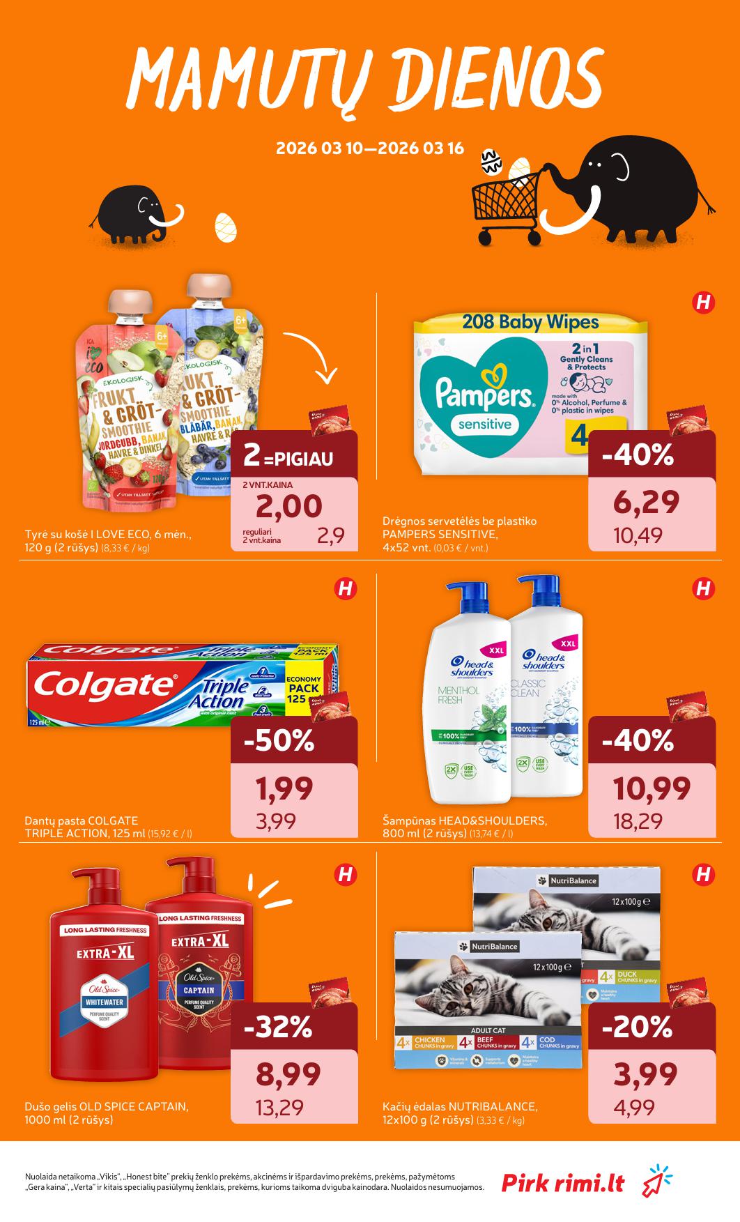 Naujausias RIMI kaininis katalogas 2026.03.10 - 2026.03.16