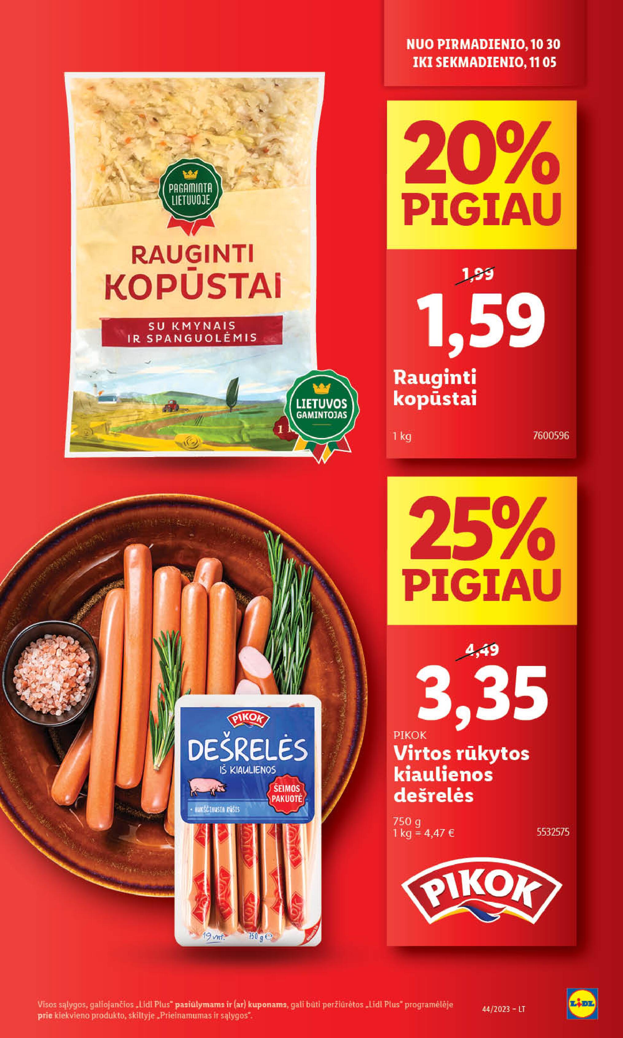 Naujausias LIDL kaininis katalogas 2023.10.30 - 2023.11.05