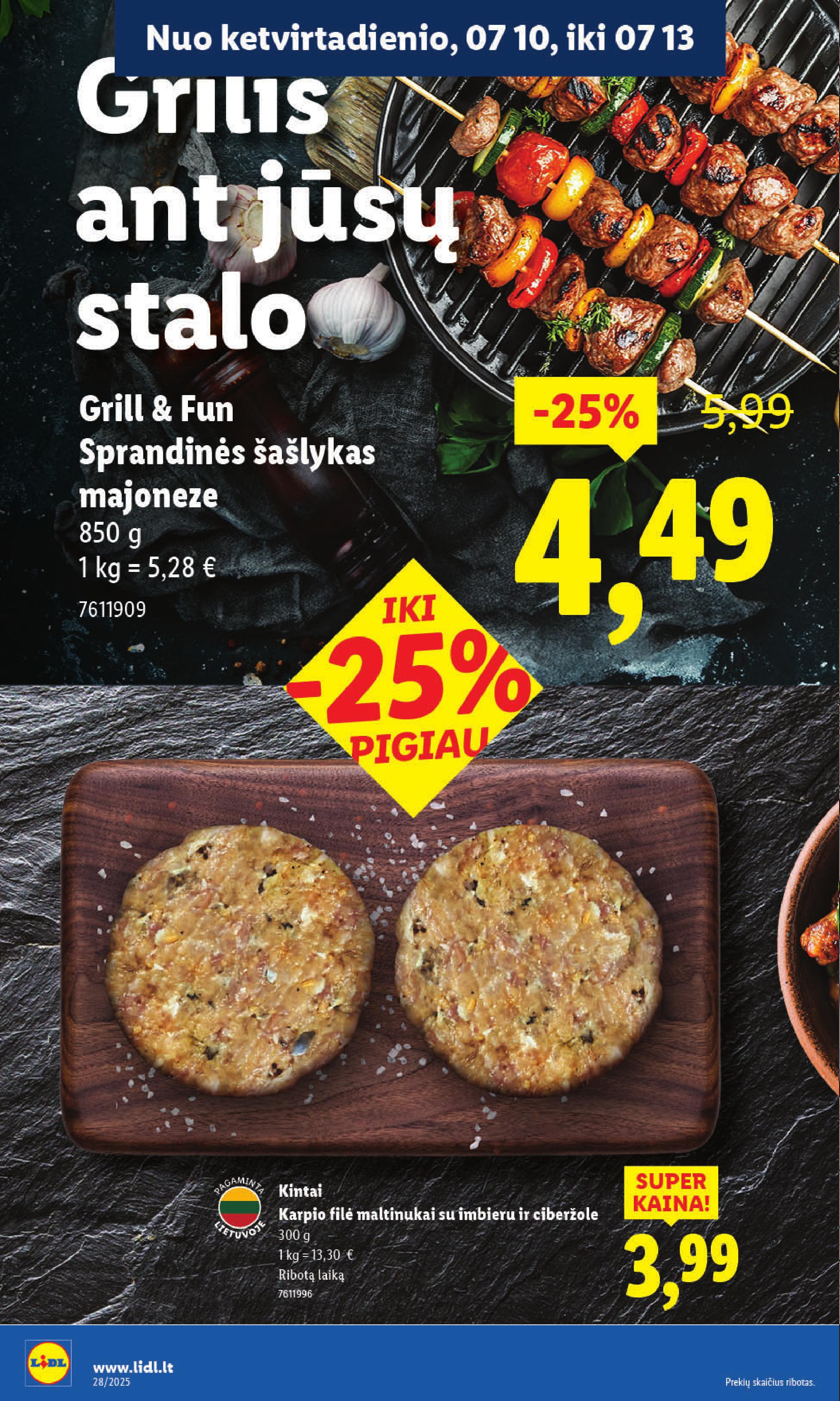 Naujausias LIDL kaininis katalogas 2025.07.07 - 2025.07.13