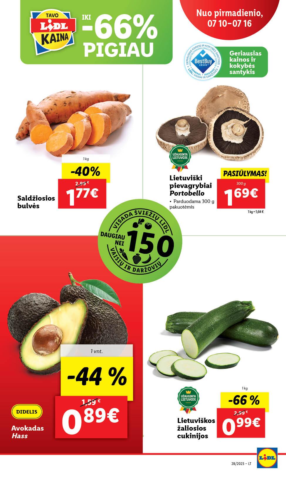 Naujausias LIDL kaininis katalogas 2023.07.10 - 2023.07.16