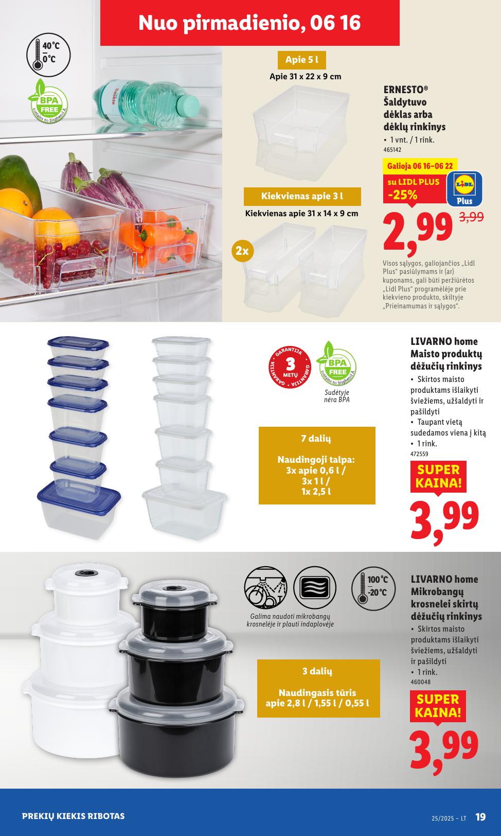 LIDL ne maisto prekių leidinys 2025.06.16 - 2025.06.22