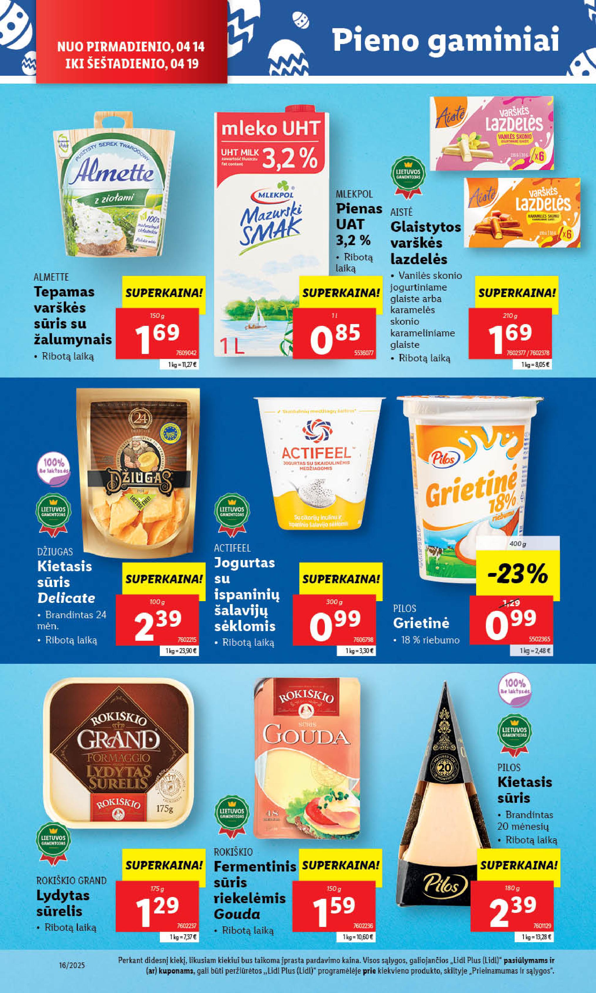 Naujausias LIDL kaininis katalogas 2025.04.14 - 2025.04.19