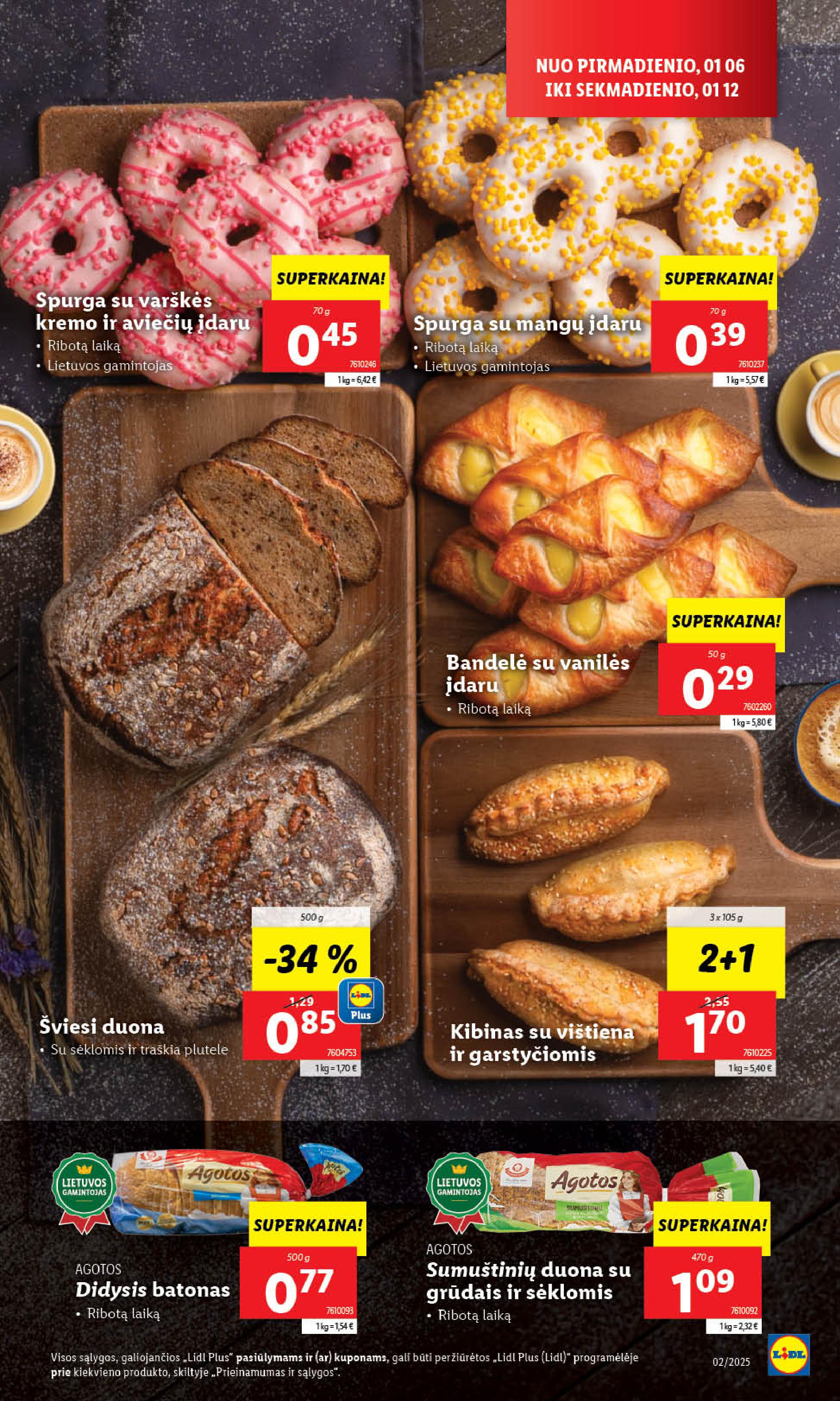 Naujausias LIDL kaininis katalogas 2025.01.06 - 2025.01.12