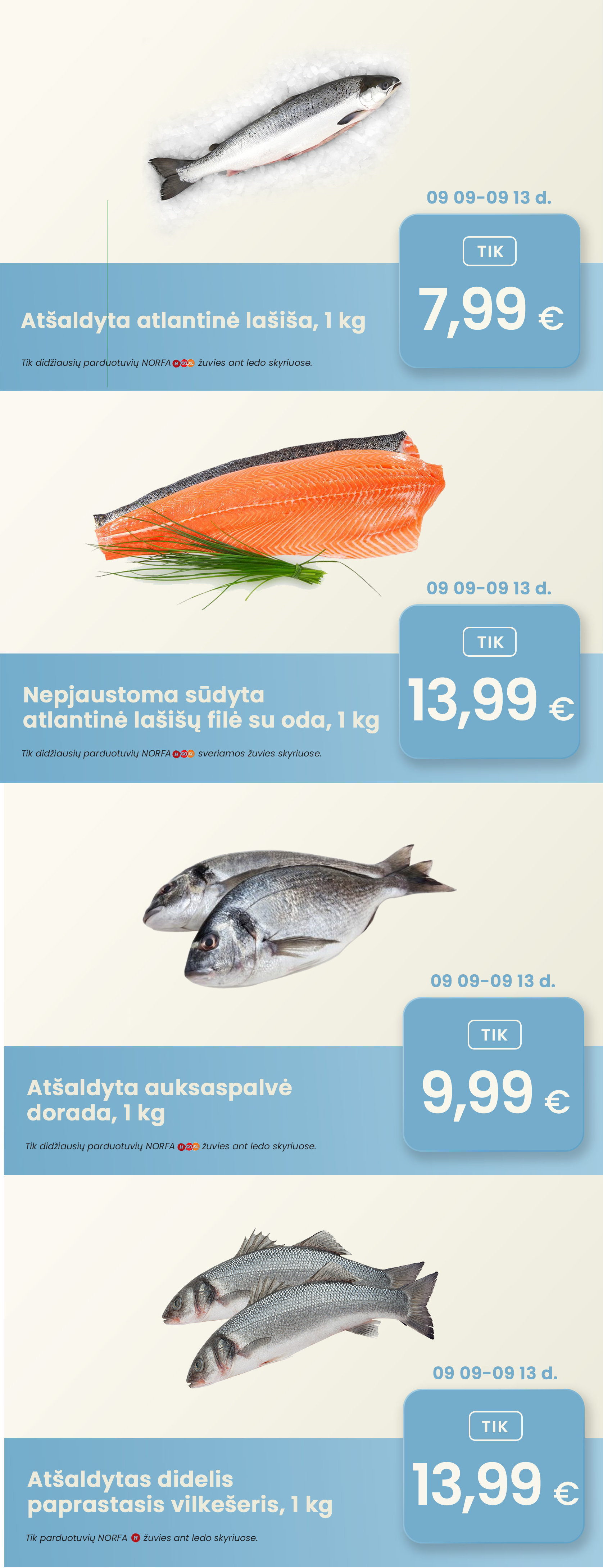 NORFA savaitgalio akcijos galioja rugsėjo 11 - rugsėjo 13 d.