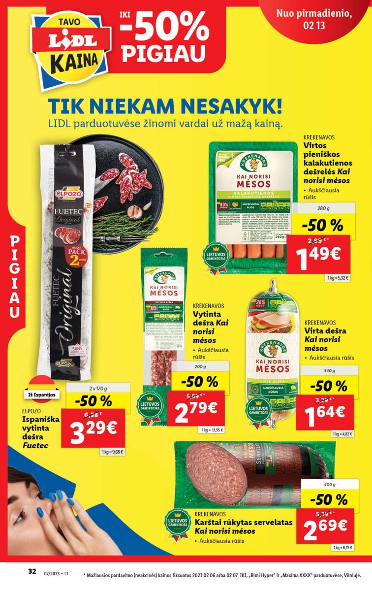 Naujausias LIDL kaininis katalogas 2023.02.13 - 2023.02.19 