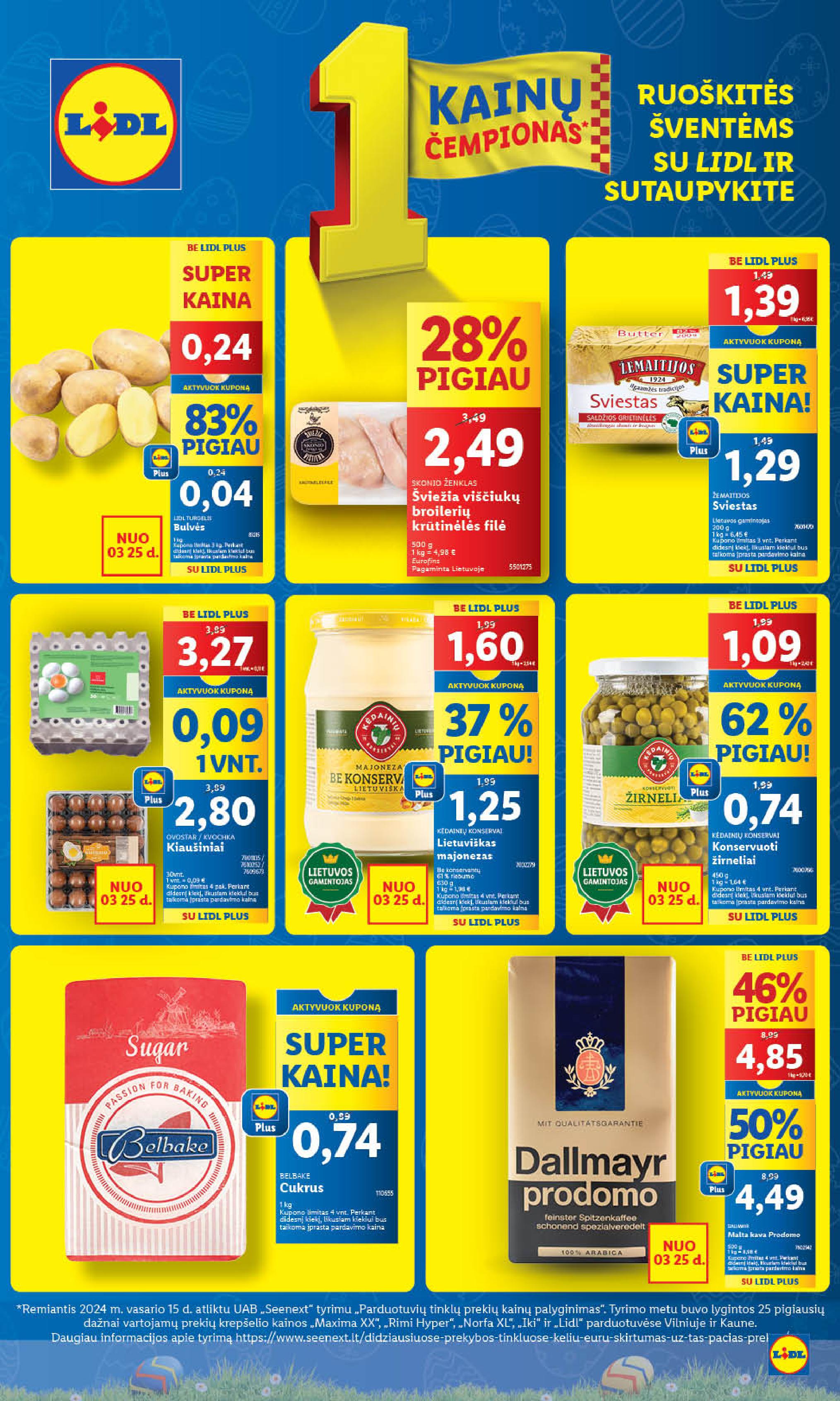 Naujausias LIDL kaininis katalogas 2024.03.25 - 2024.03.30