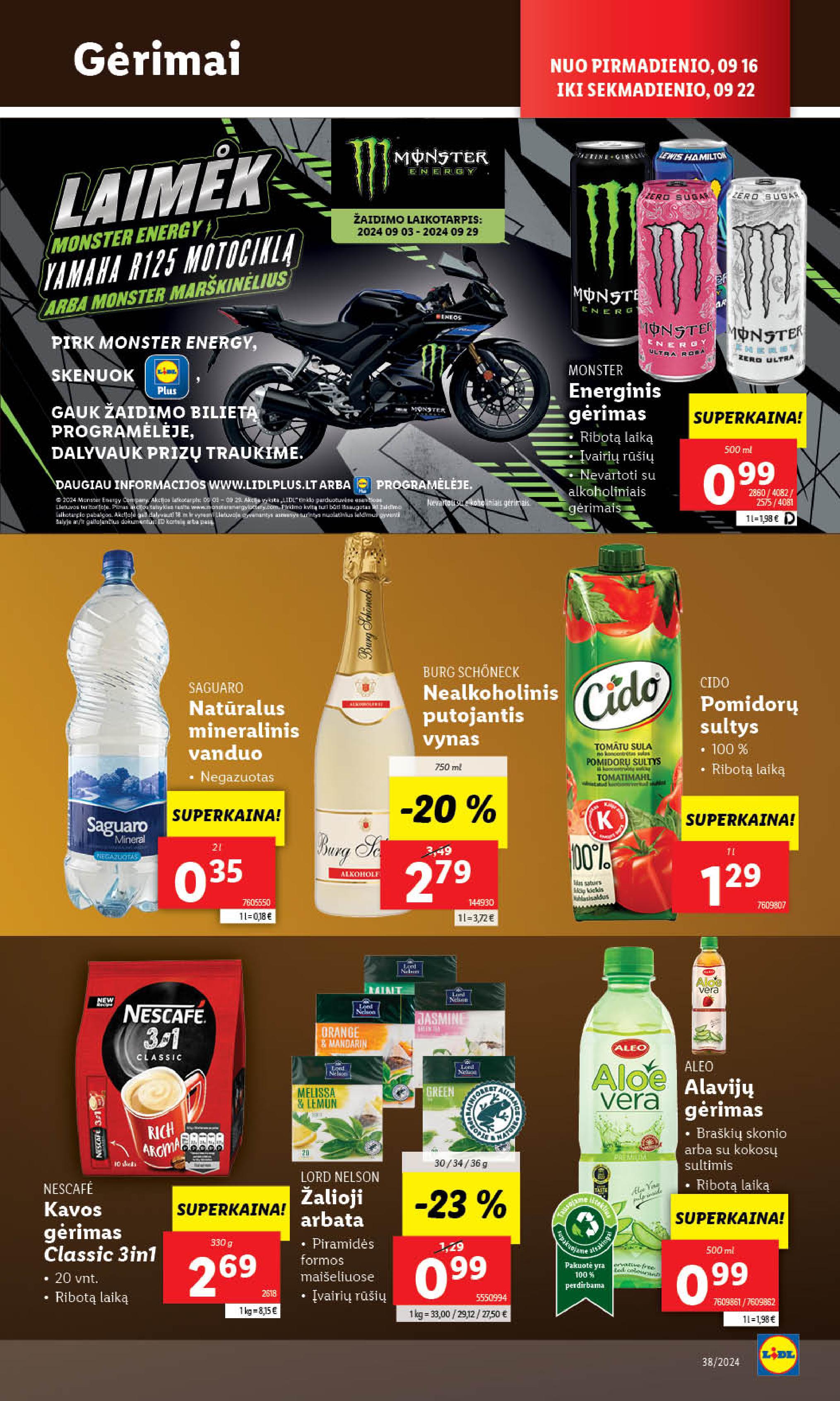 Naujausias LIDL kaininis katalogas 2024.09.16 - 2024.09.22