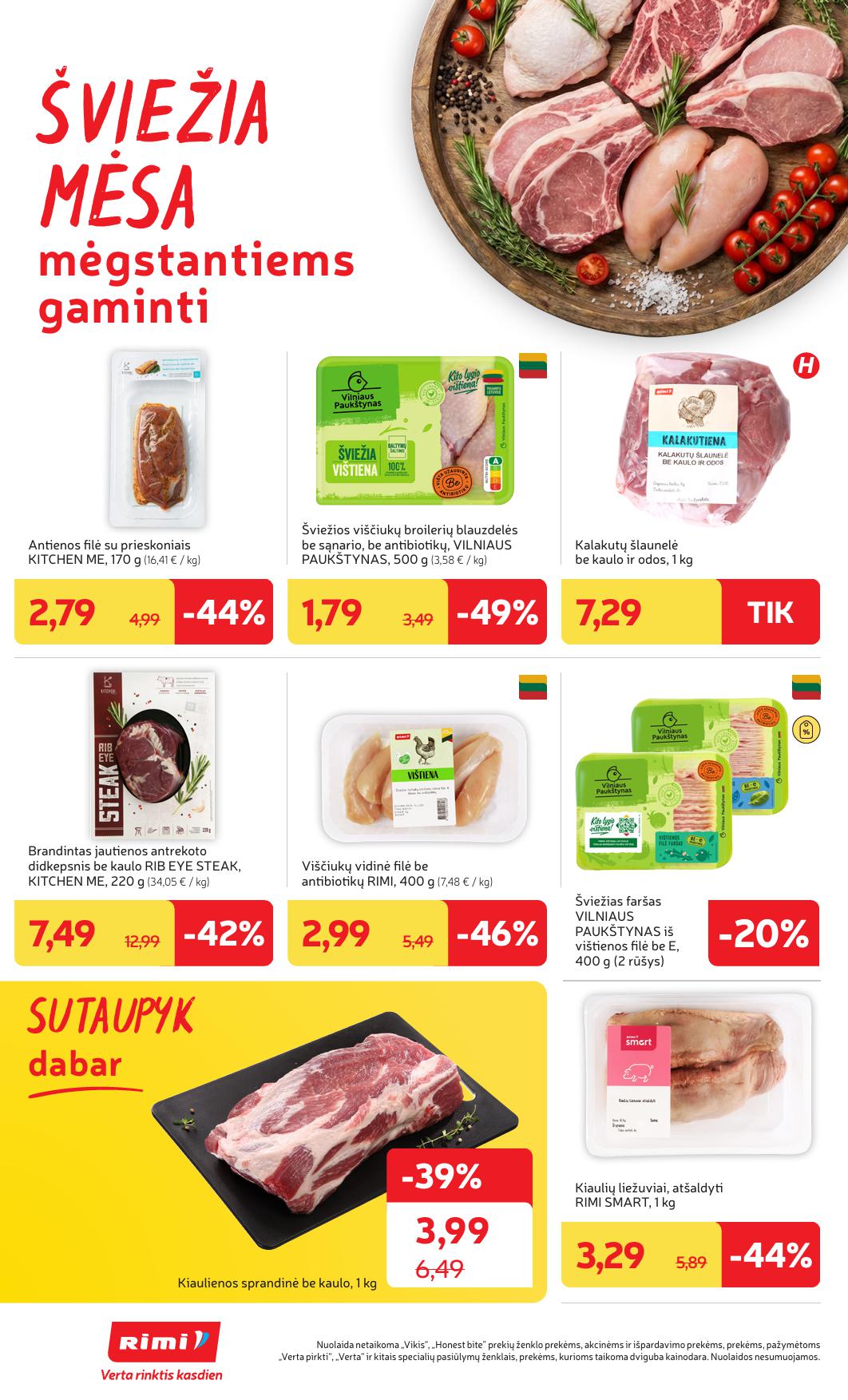 Naujausias RIMI kaininis katalogas 2026.01.27 - 2026.02.02