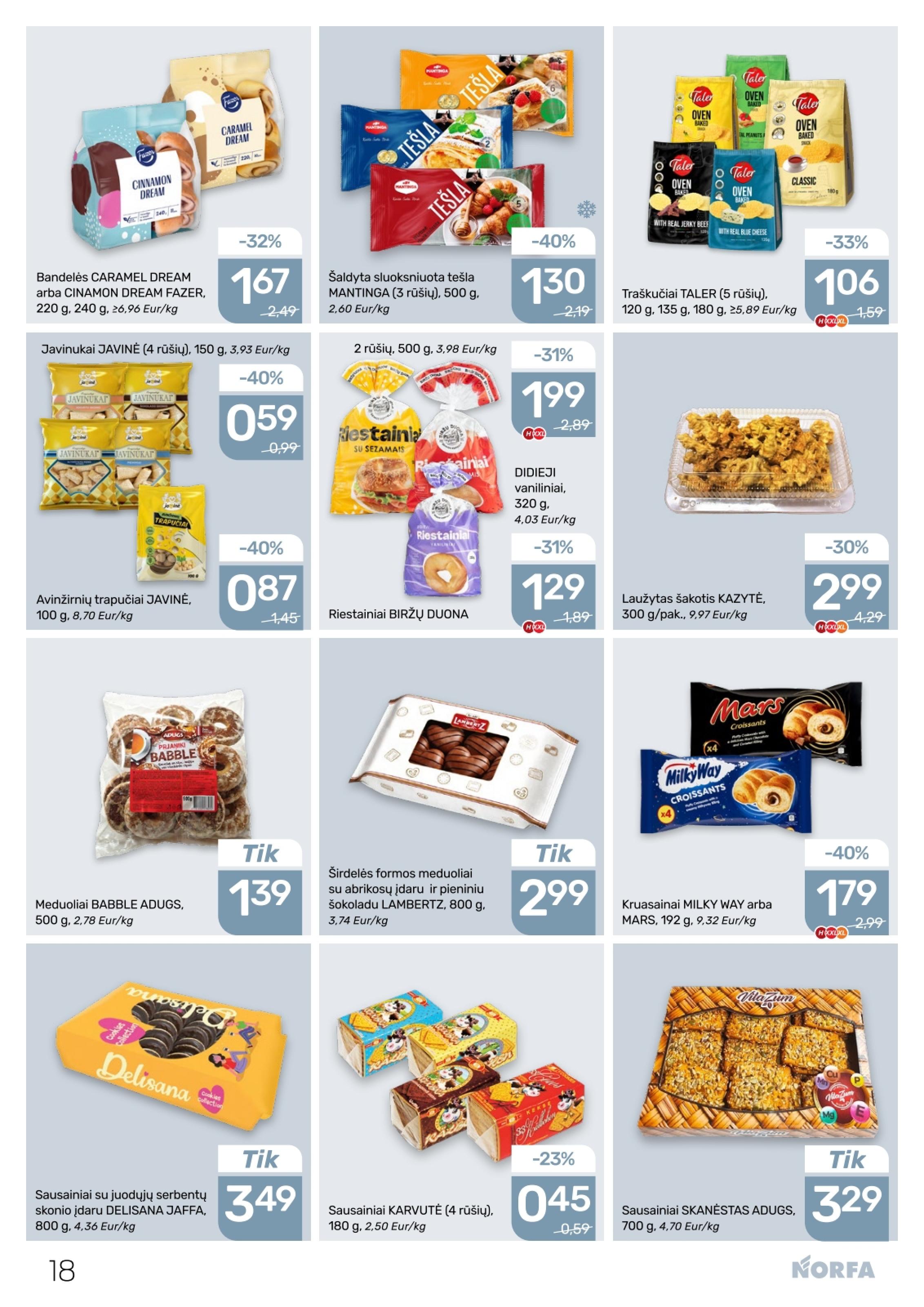 Naujausias NORFA kaininis katalogas 2026.02.19 - 2026.03.04
